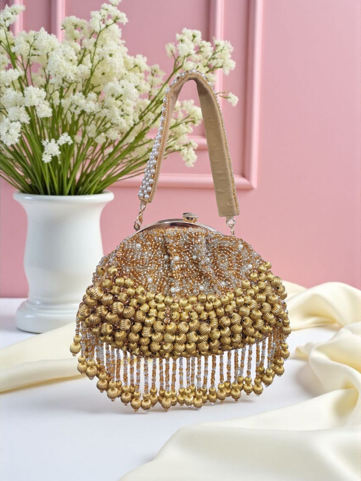 Golden Batua Bag