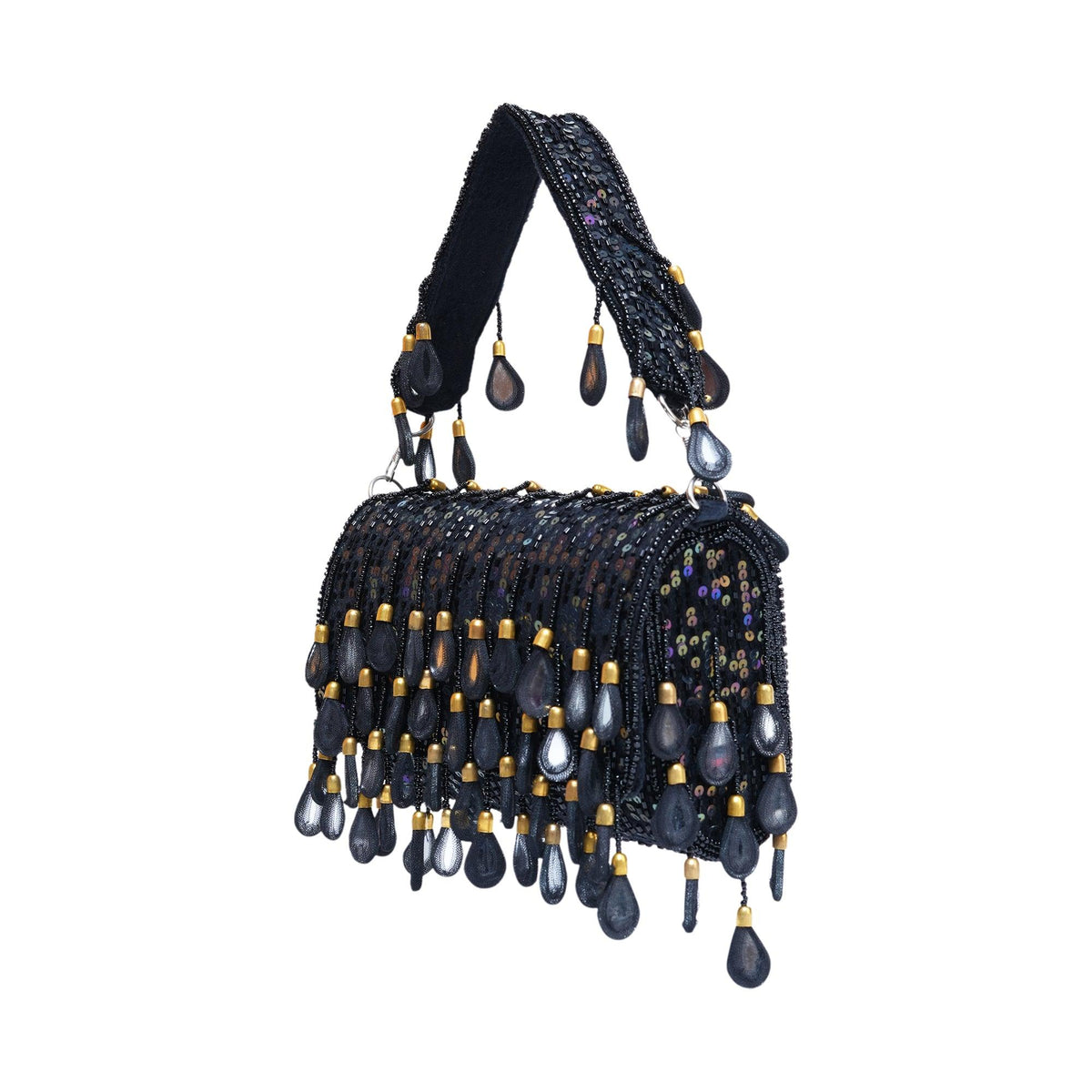 Black mirror flap bags
