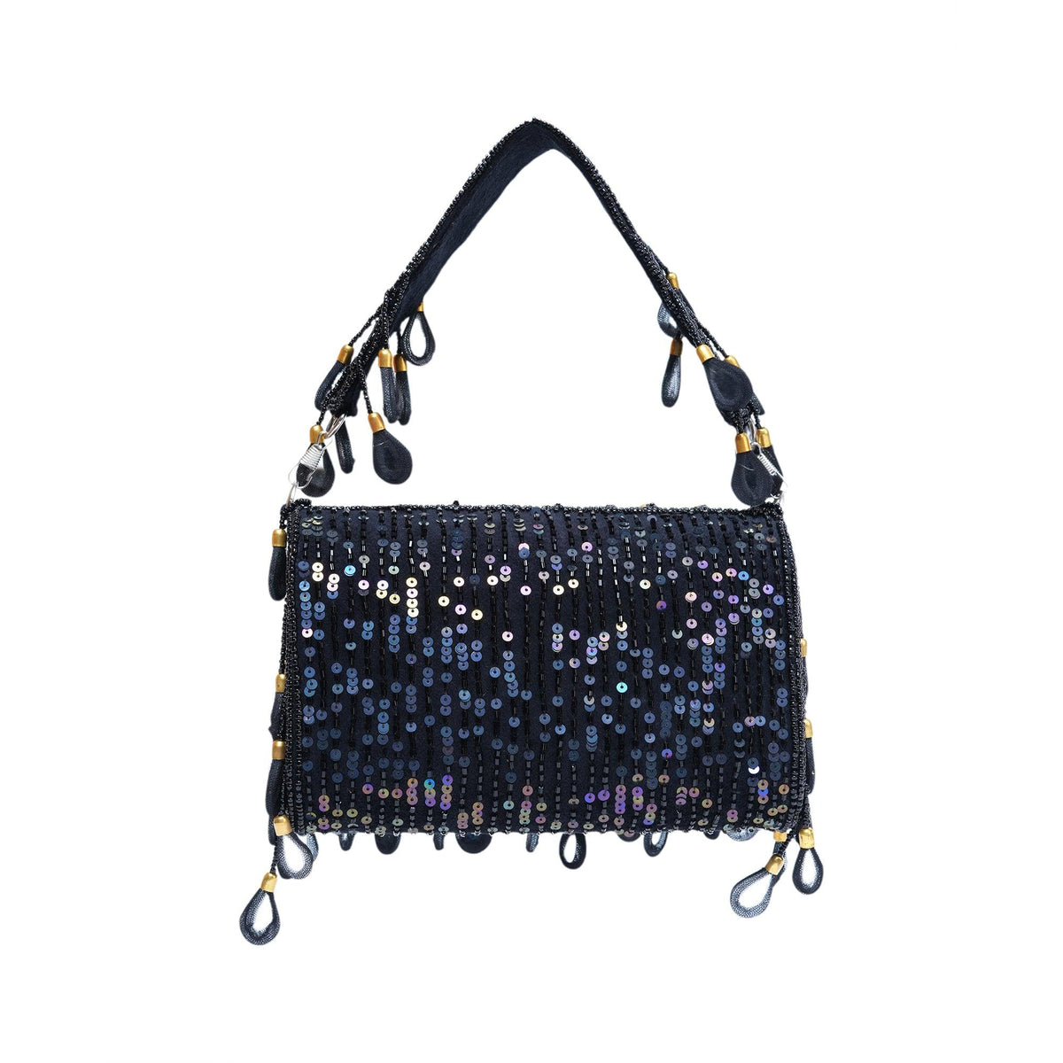 Black mirror flap bags