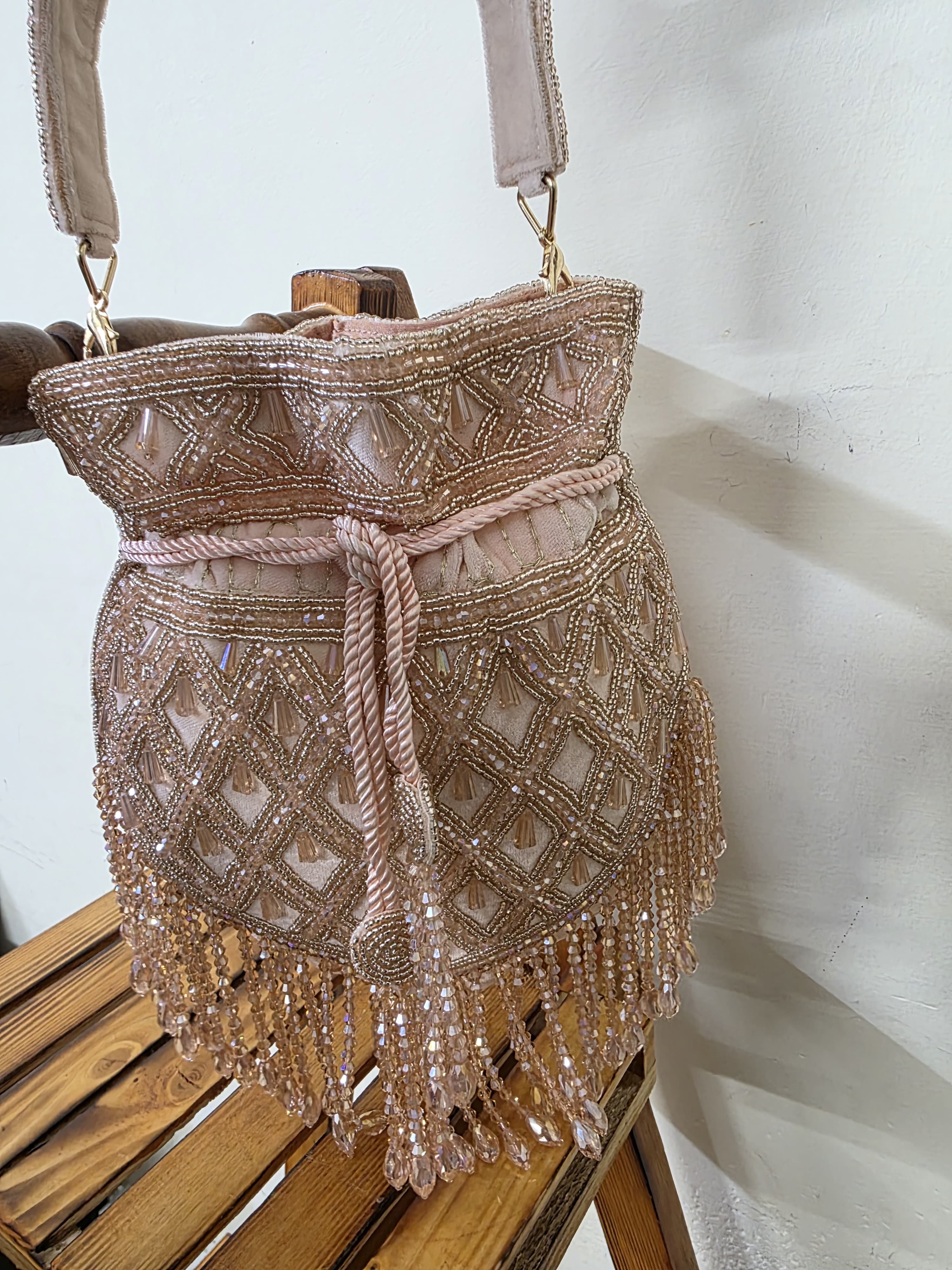 Arohi Rose gold potli bag