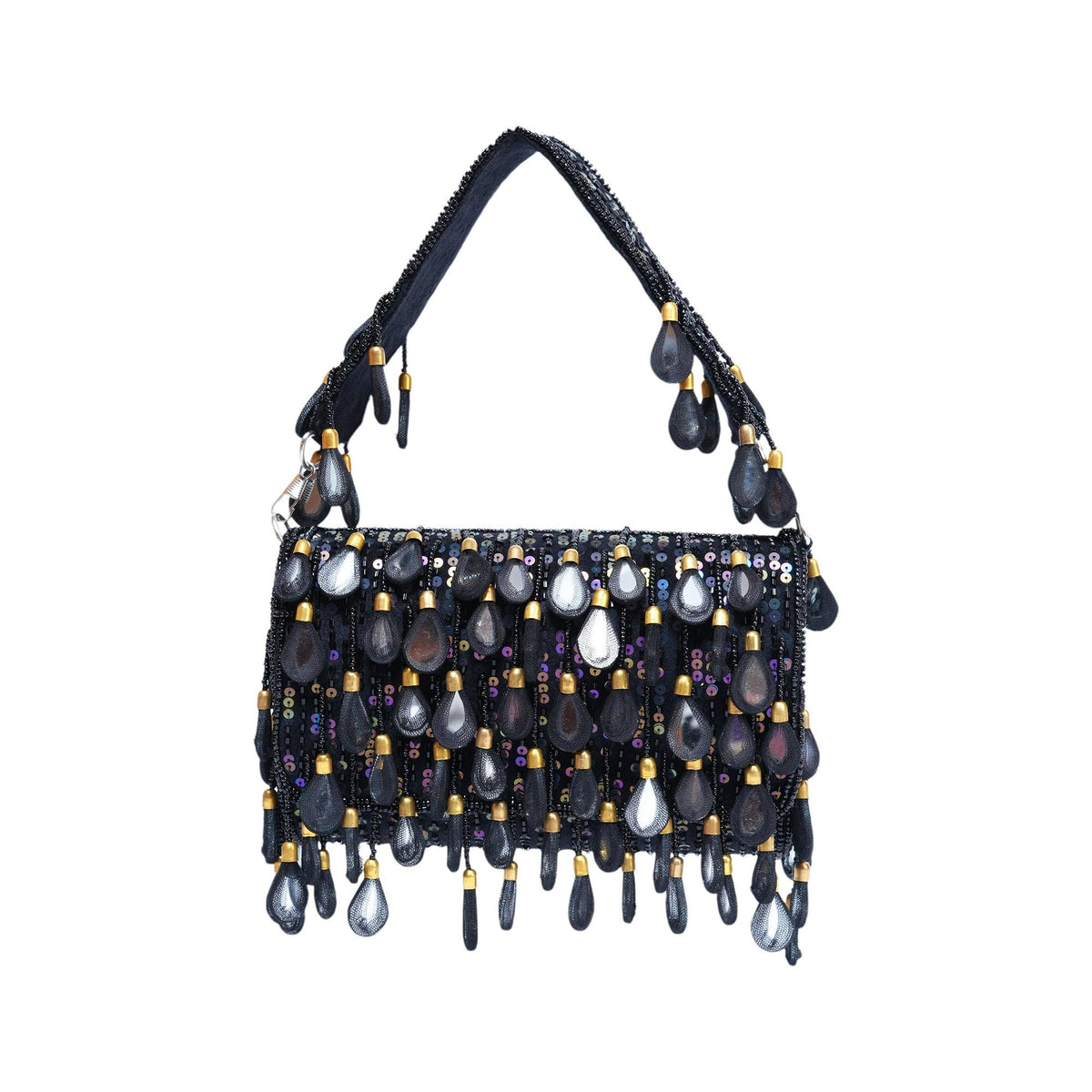 Black mirror flap bags