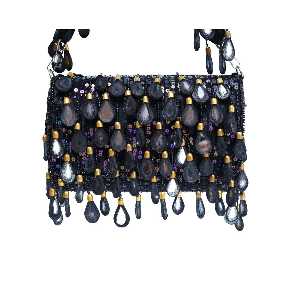 Black mirror flap bags