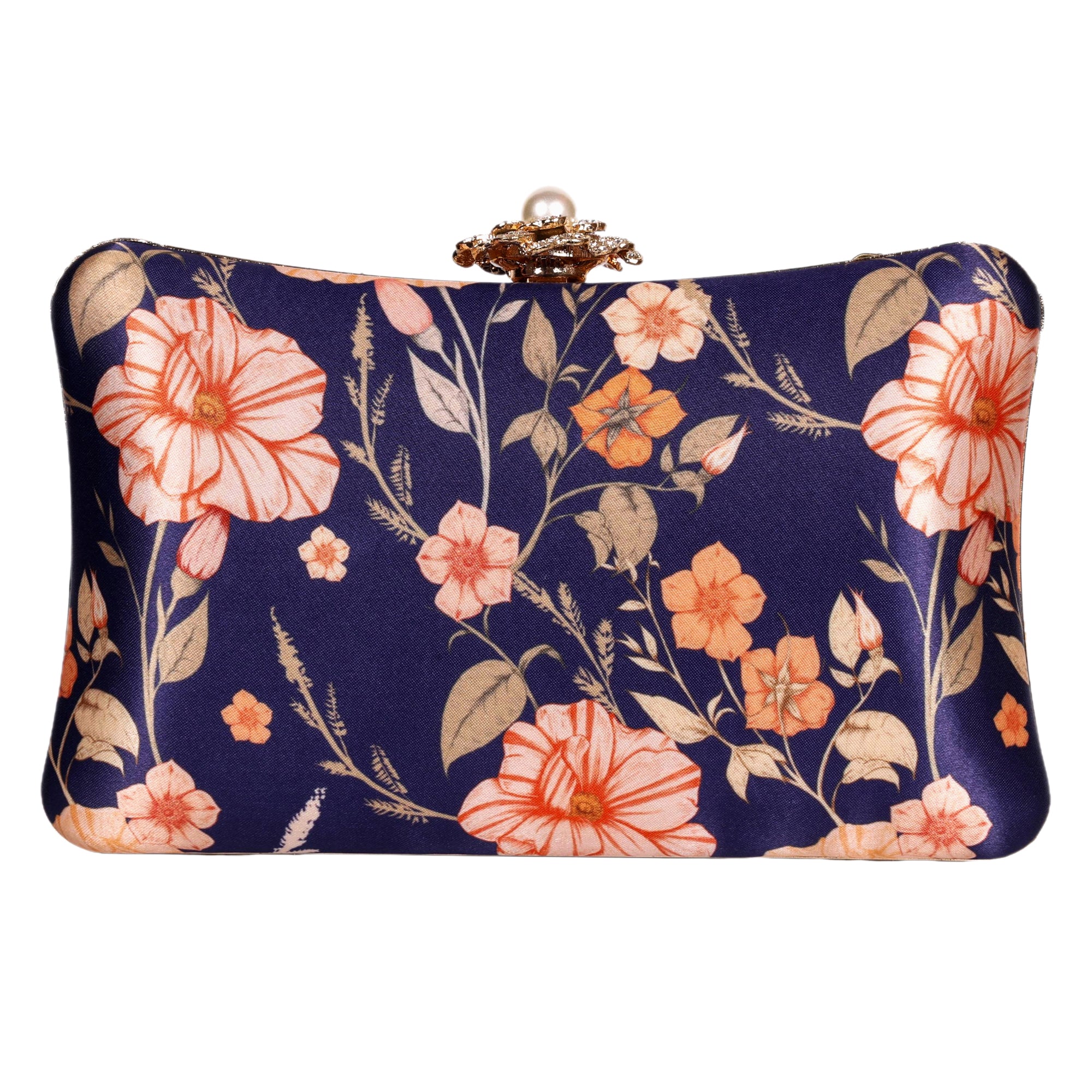 VRPS Printed Embroidered Clutch | Handcrafted Ethnic Bag | SWIS-1623