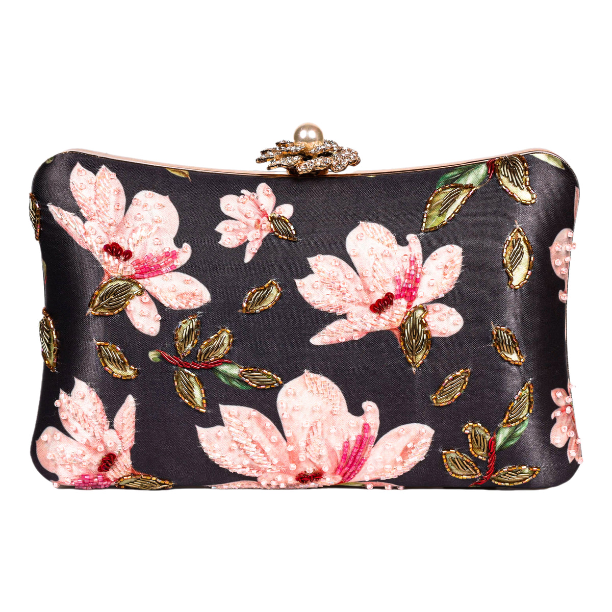 VRPS Printed Embroidered Clutch | Handcrafted Ethnic Bag | SWIS-1622