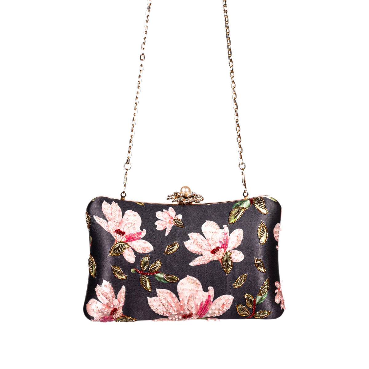 VRPS Printed Embroidered Clutch | Handcrafted Ethnic Bag | SWIS-1622 | Additional Angle