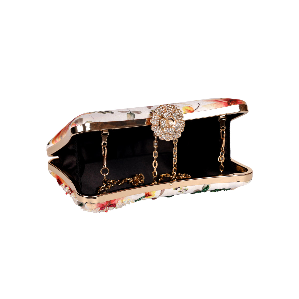 VRPS Printed Embroidered Clutch | Handcrafted Ethnic Bag | SWIS-1619 | Additional Angle