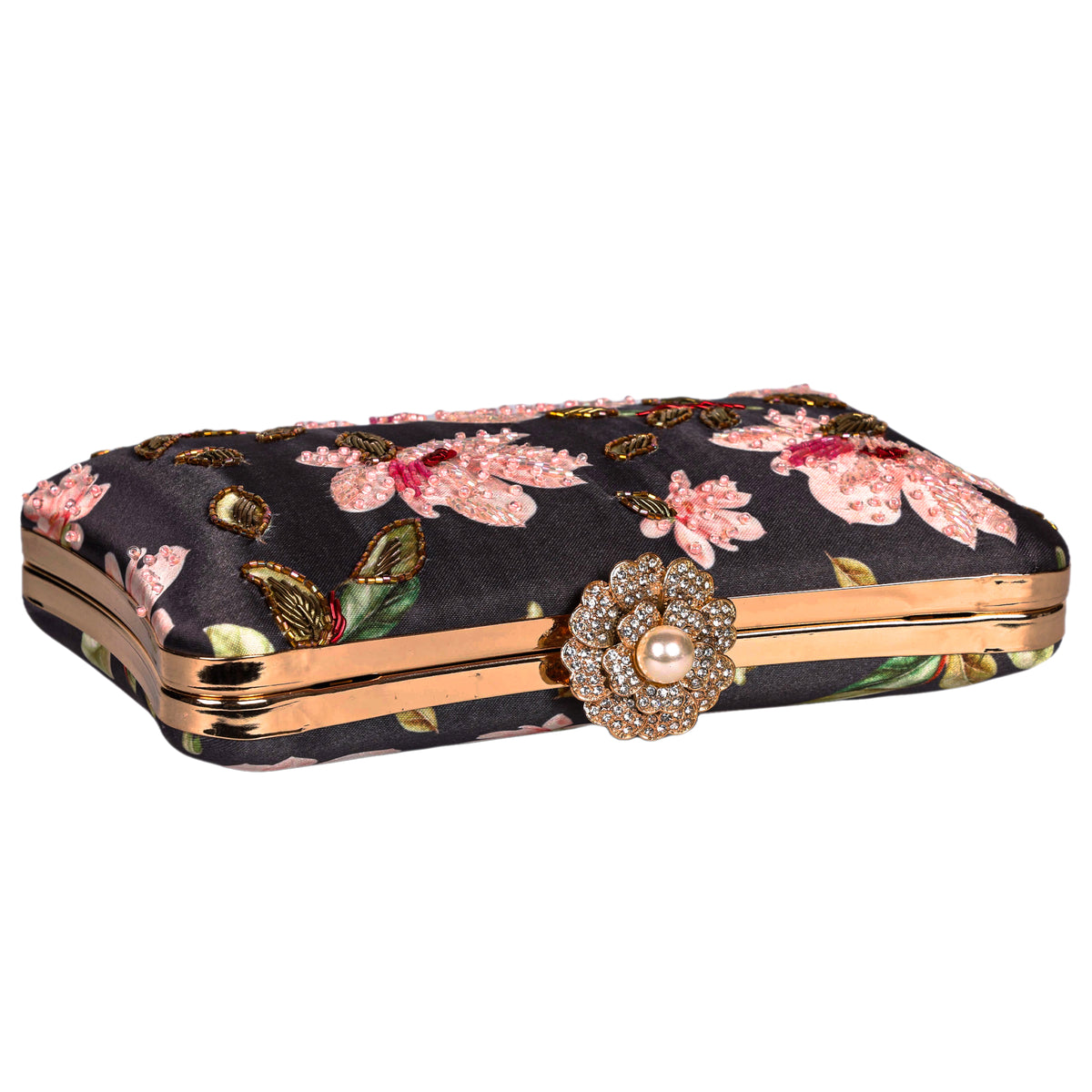 VRPS Printed Embroidered Clutch | Handcrafted Ethnic Bag | SWIS-1622 | Additional Angle