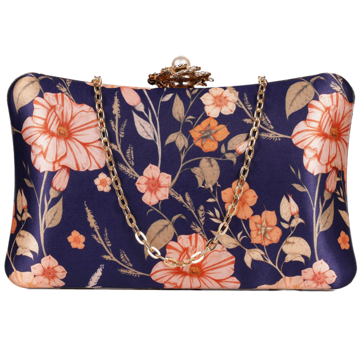 VRPS Printed Embroidered Clutch | Handcrafted Ethnic Bag | SWIS-1623 | Additional Angle