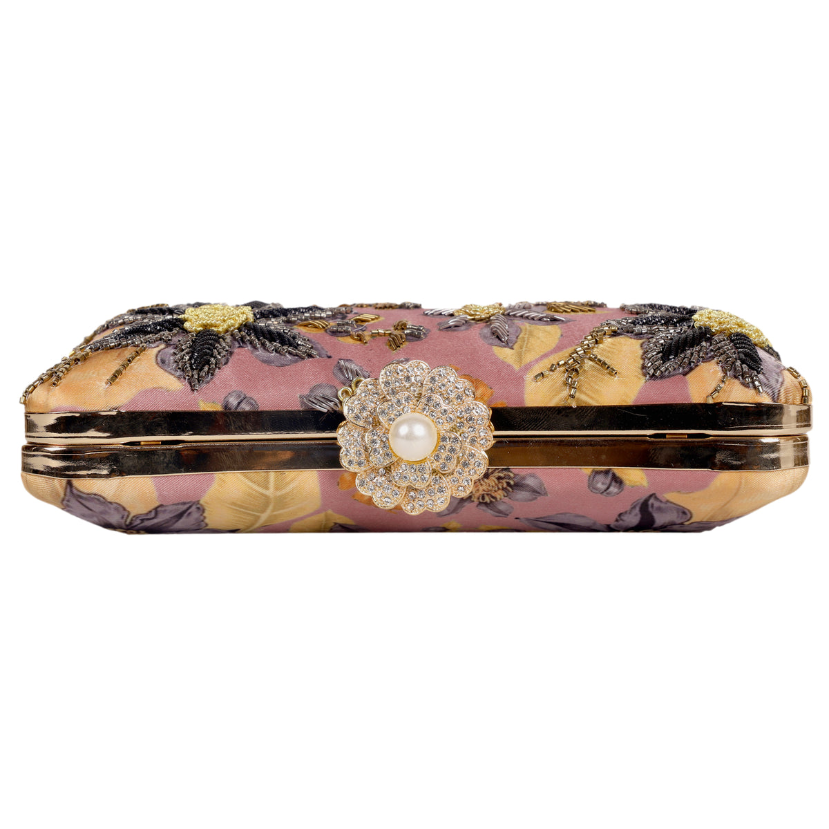 VRPS Printed Embroidered Clutch | Handcrafted Ethnic Bag | SWIS-1624 | Additional Angle