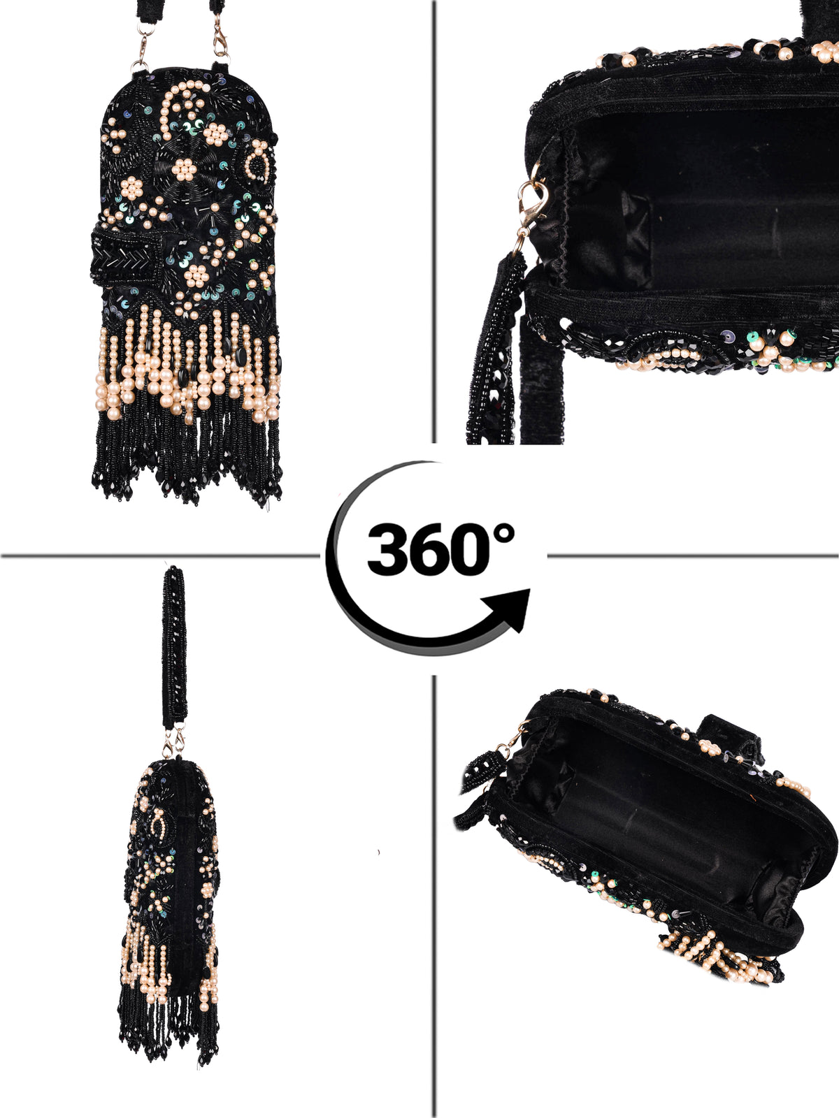 VRPS Embroidered Clutch | Handcrafted Ethnic Bag | SWIS-1481 | Additional Angle