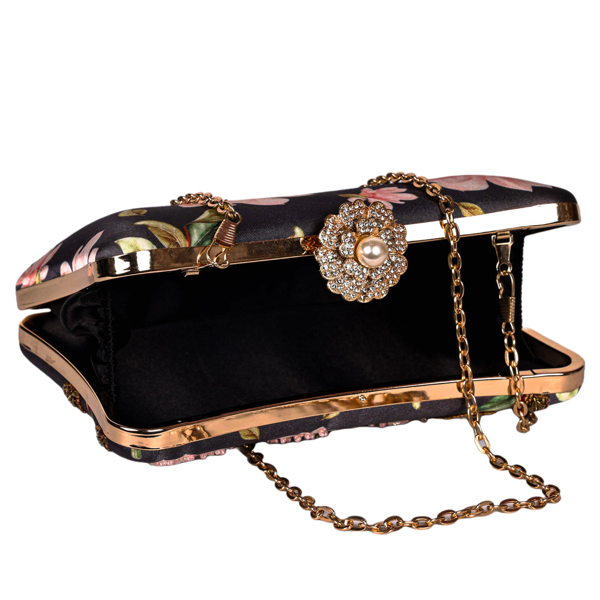 VRPS Printed Embroidered Clutch | Handcrafted Ethnic Bag | SWIS-1622 | Additional Angle