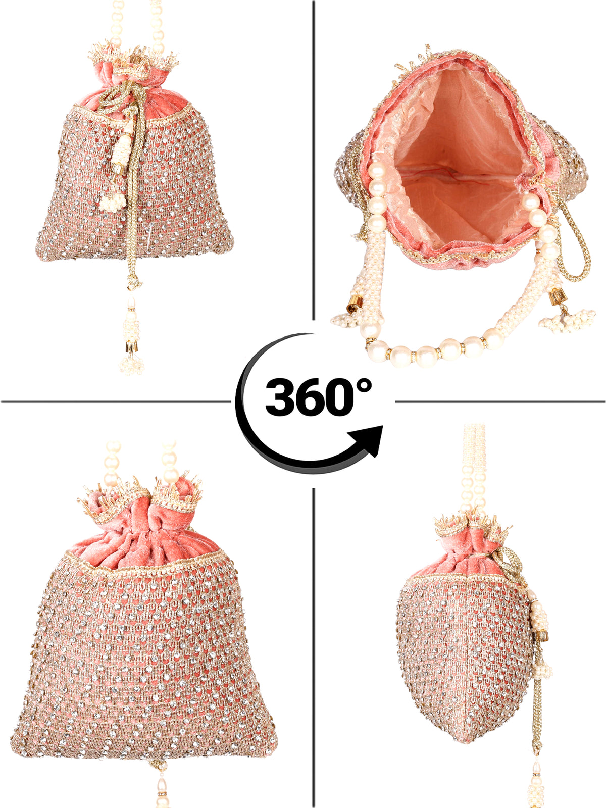 VRPS Potli Bag | Handcrafted Ethnic Bag | SWIS-1696 | Additional Angle