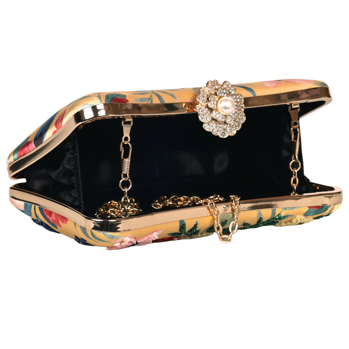 VRPS Printed Embroidered Clutch | Handcrafted Ethnic Bag | SWIS-1618 | Additional Angle