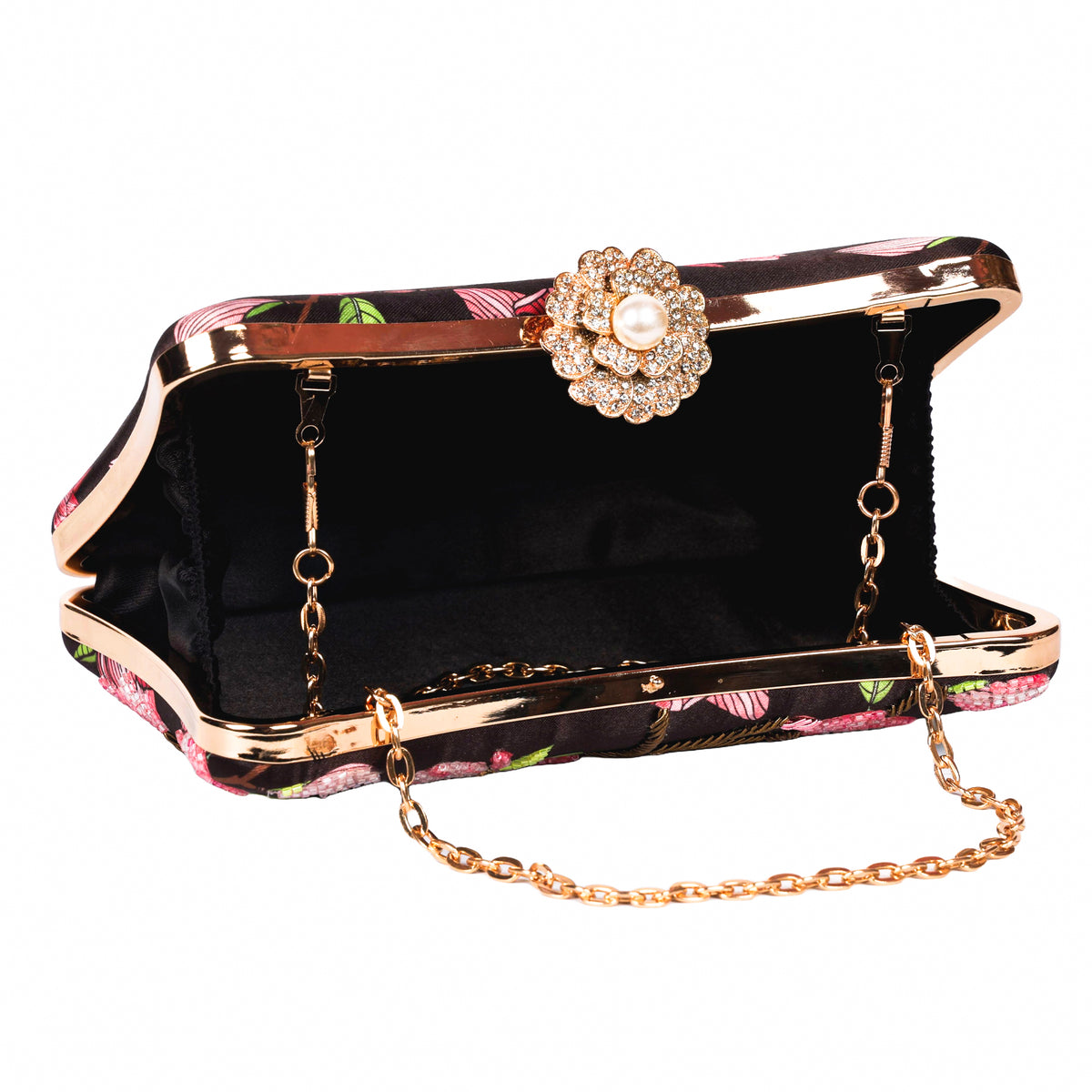 VRPS Printed Embroidered Clutch | Handcrafted Ethnic Bag | SWIS-1626 | Additional Angle