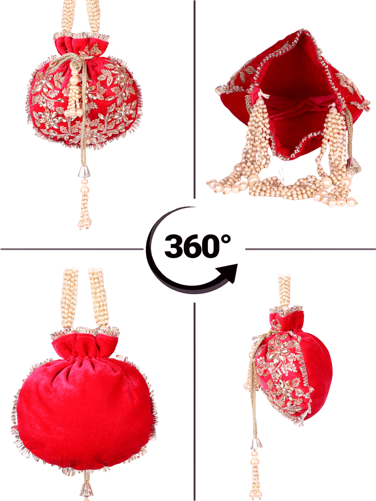 VRPS Potli Bag | Handcrafted Ethnic Bag | SWIS-1717 | Additional Angle
