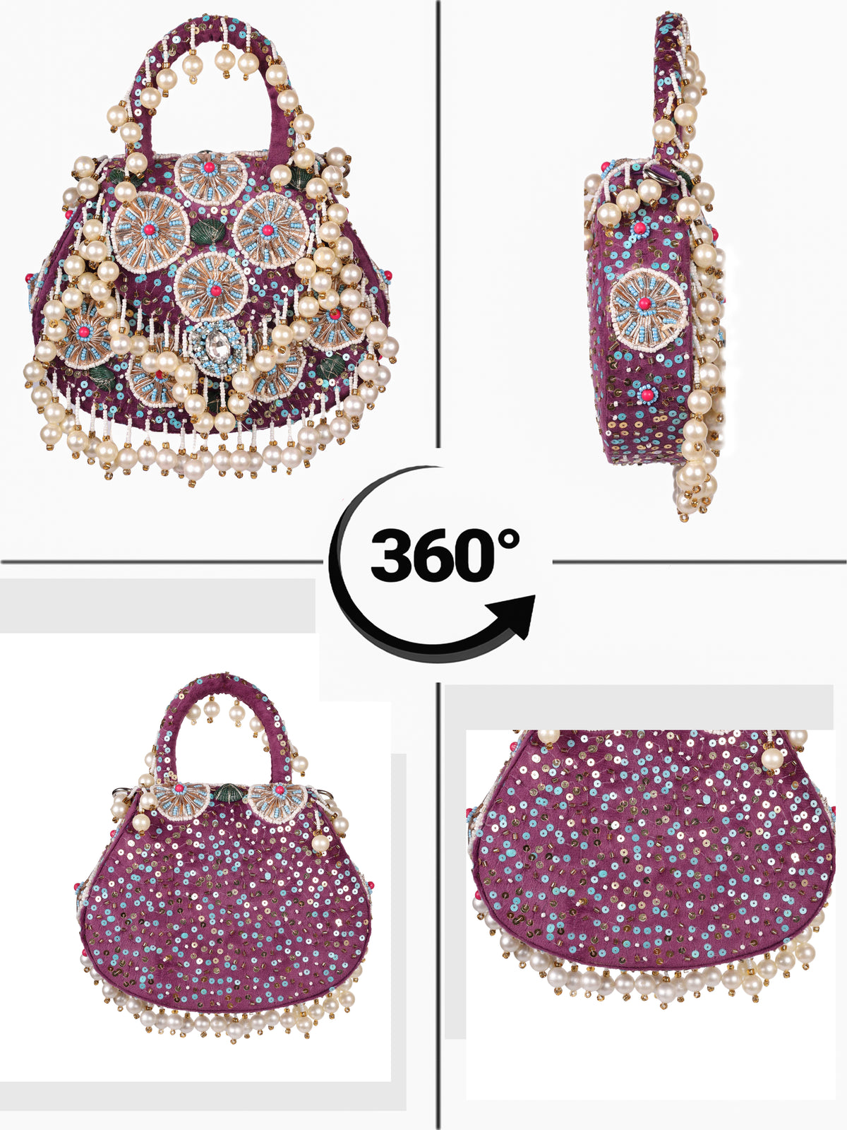VRPS Flap Bag | Handcrafted Ethnic Bag | SWIS-3036 | Additional Angle
