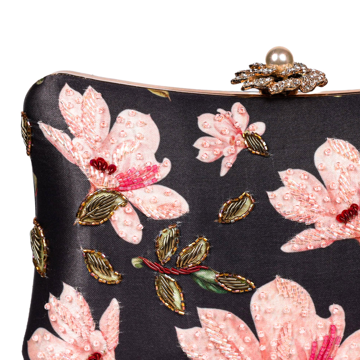 VRPS Printed Embroidered Clutch | Handcrafted Ethnic Bag | SWIS-1622 | Additional Angle