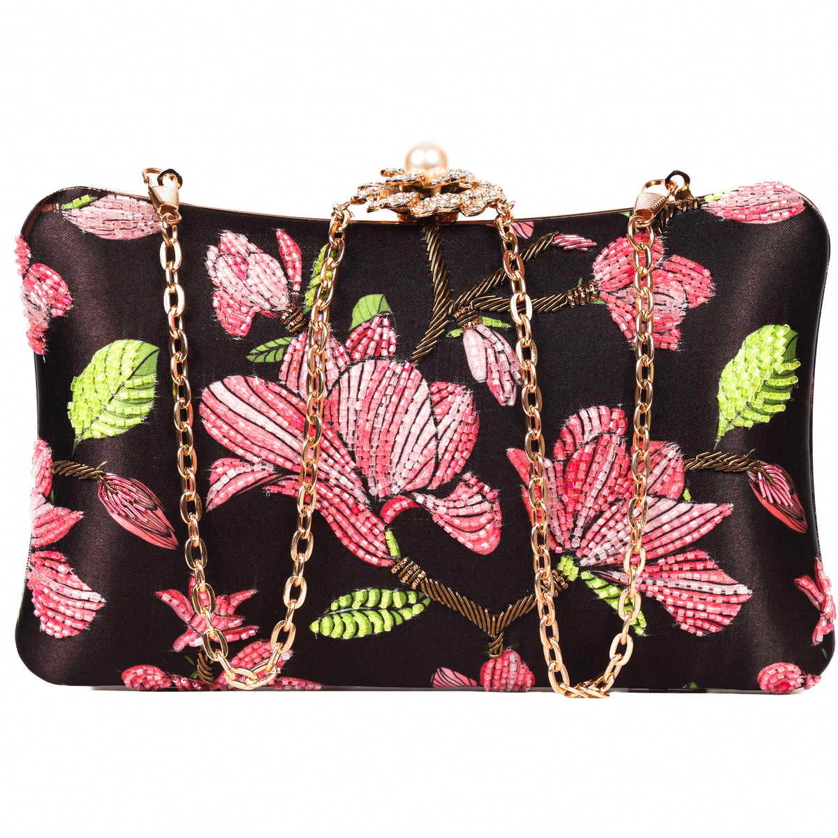 VRPS Printed Embroidered Clutch | Handcrafted Ethnic Bag | SWIS-1626 | Additional Angle