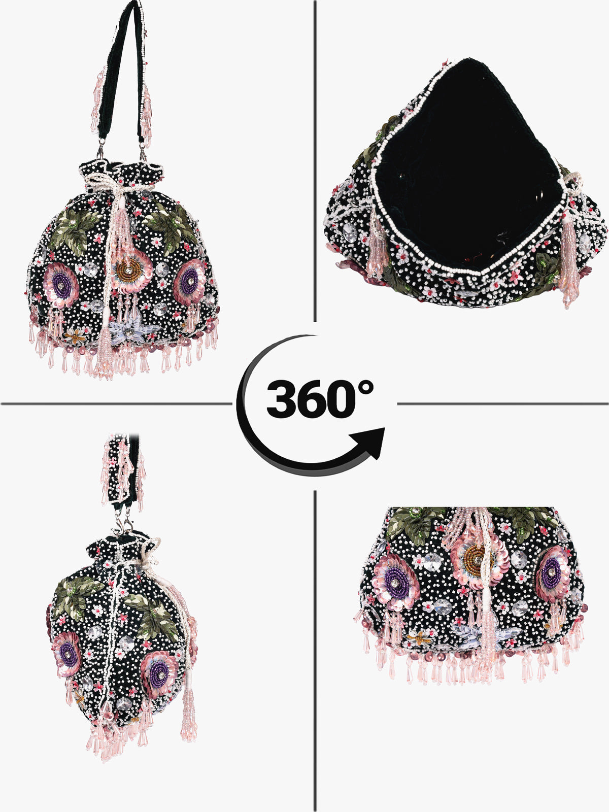 VRPS Potli Bag | Handcrafted Ethnic Bag | SWIS-1881 | Additional Angle