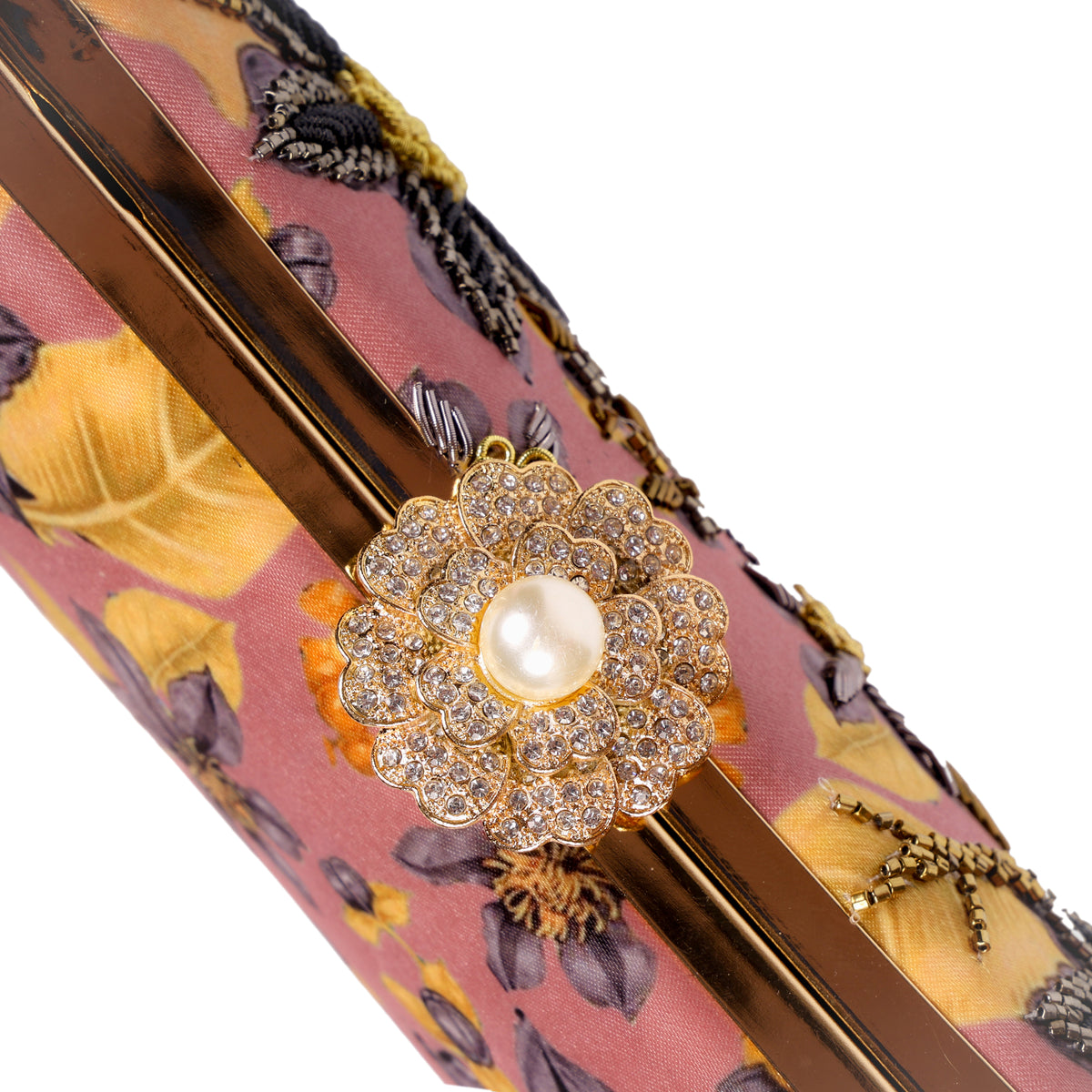 VRPS Printed Embroidered Clutch | Handcrafted Ethnic Bag | SWIS-1624 | Additional Angle