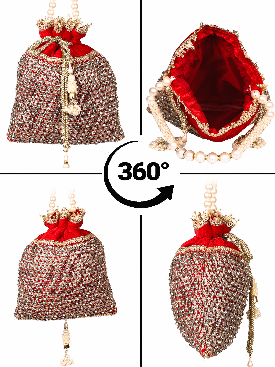 VRPS Potli Bag | Handcrafted Ethnic Bag | SWIS-1693 | Additional Angle
