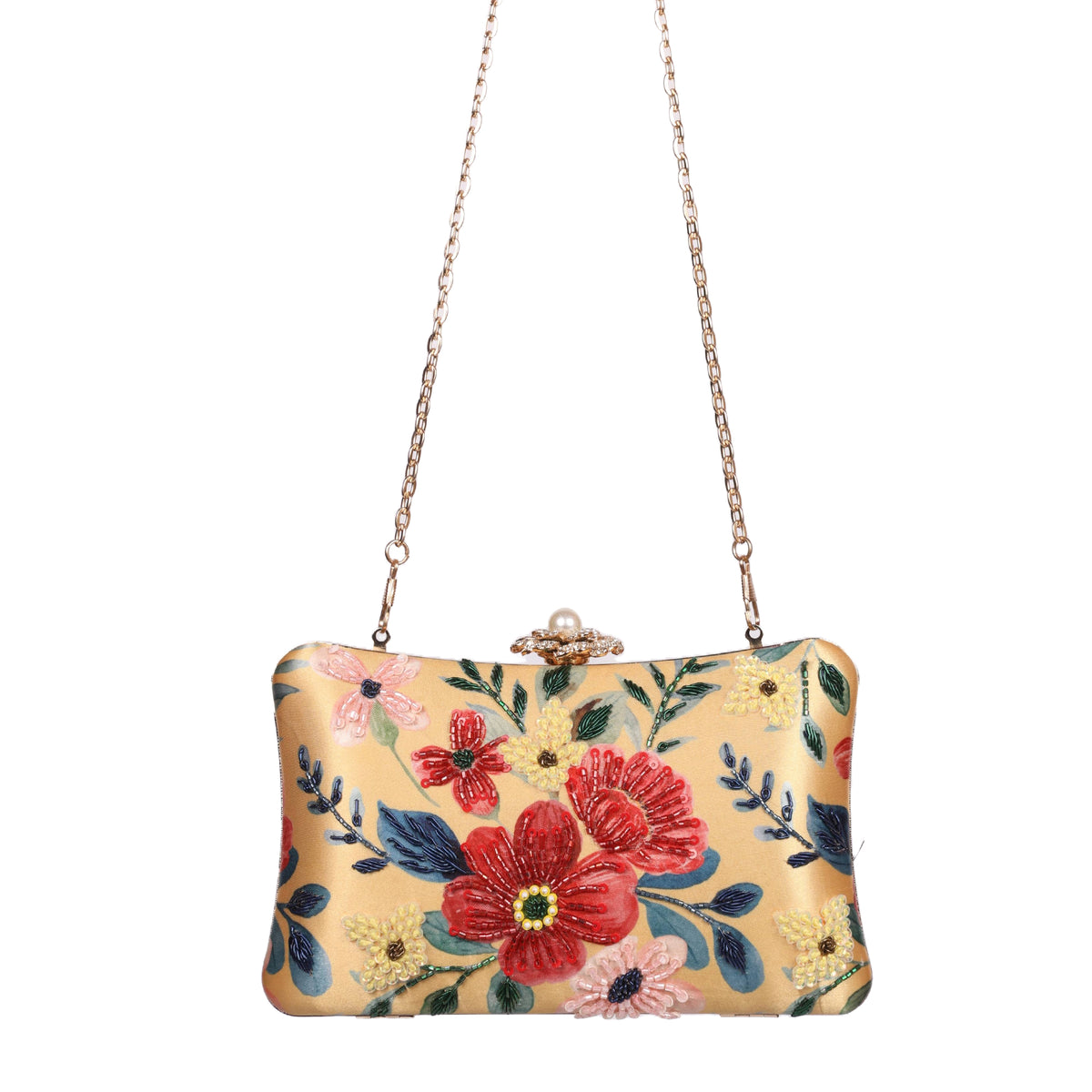 VRPS Printed Embroidered Clutch | Handcrafted Ethnic Bag | SWIS-1618 | Additional Angle