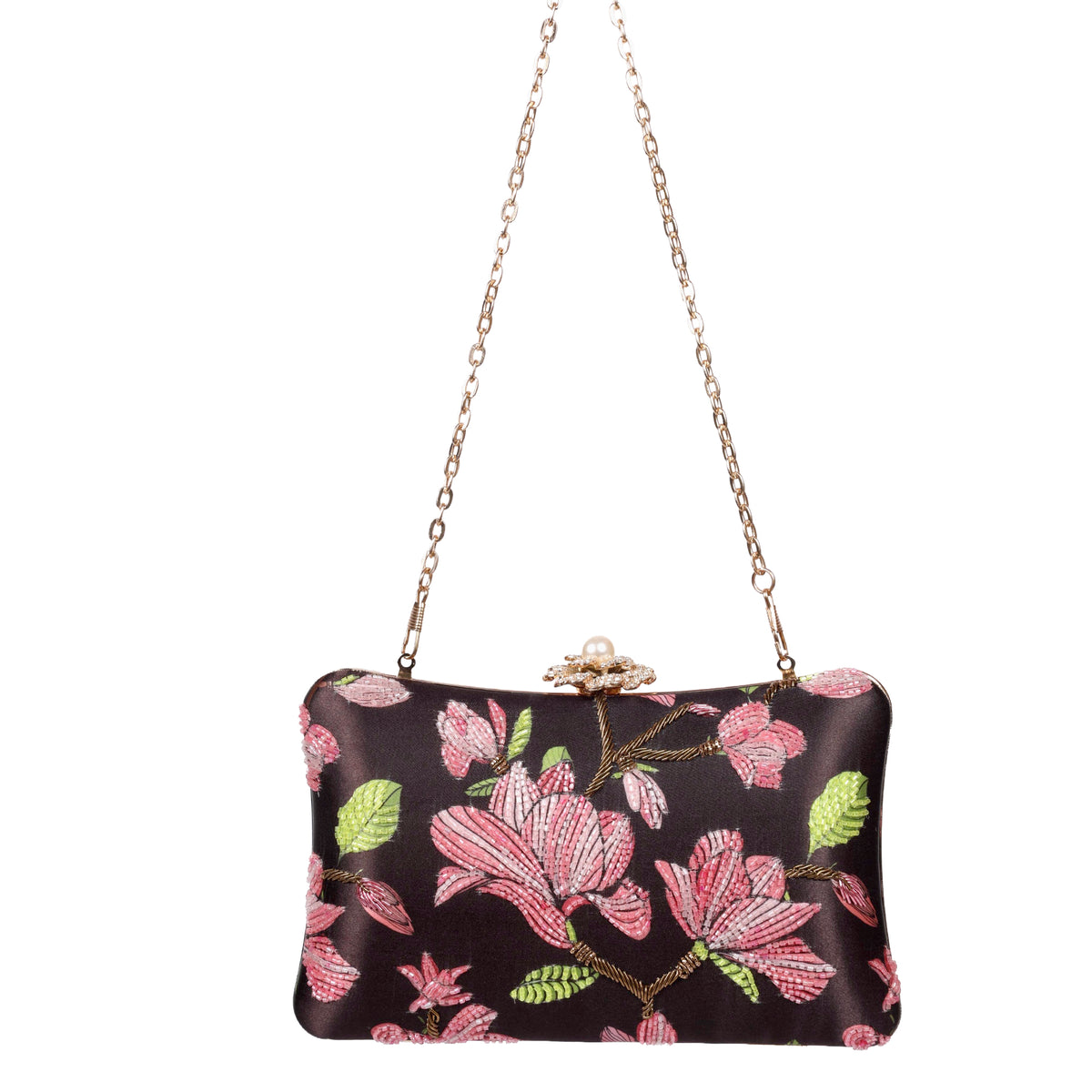 VRPS Printed Embroidered Clutch | Handcrafted Ethnic Bag | SWIS-1626 | Additional Angle