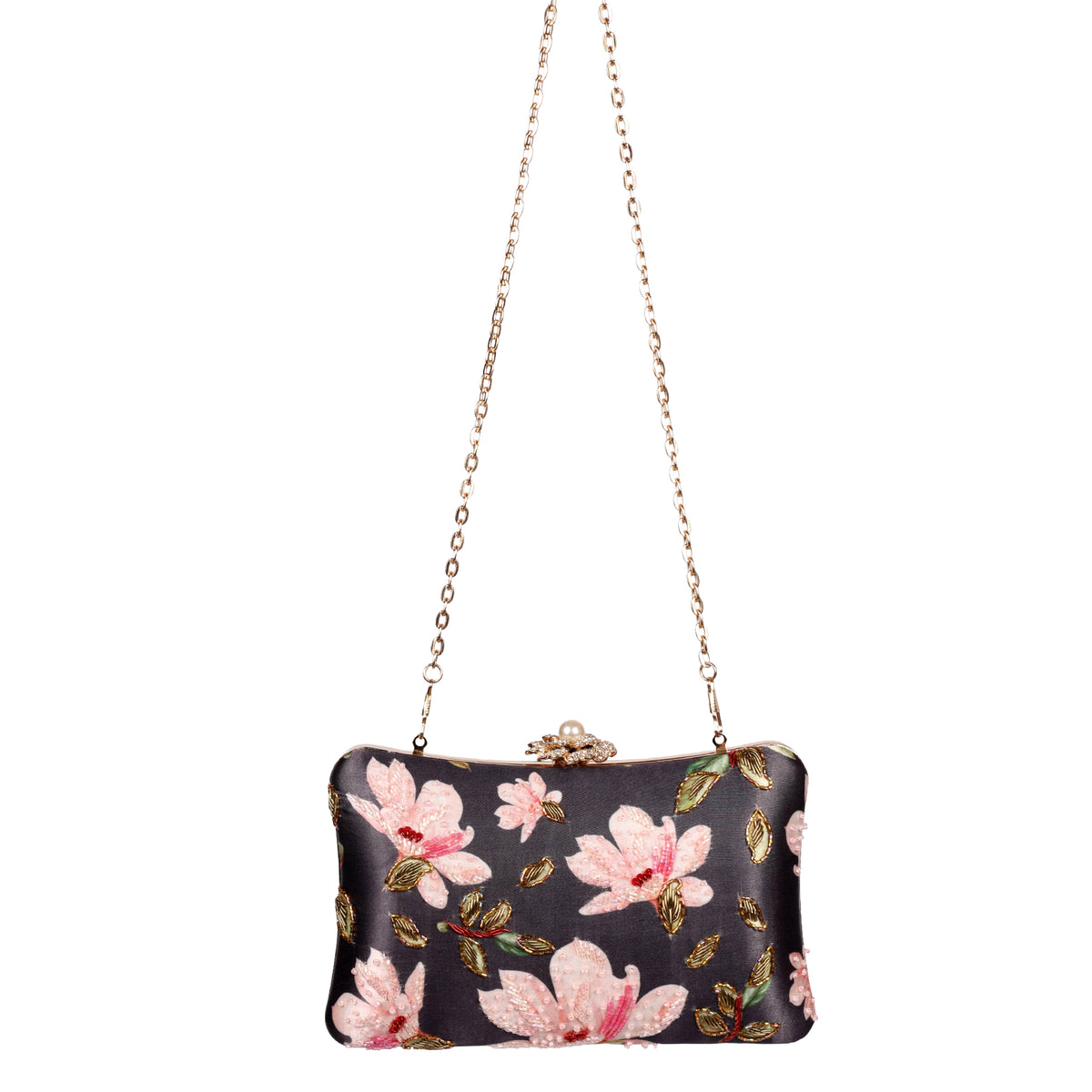 VRPS Printed Embroidered Clutch | Handcrafted Ethnic Bag | SWIS-1622 | Additional Angle