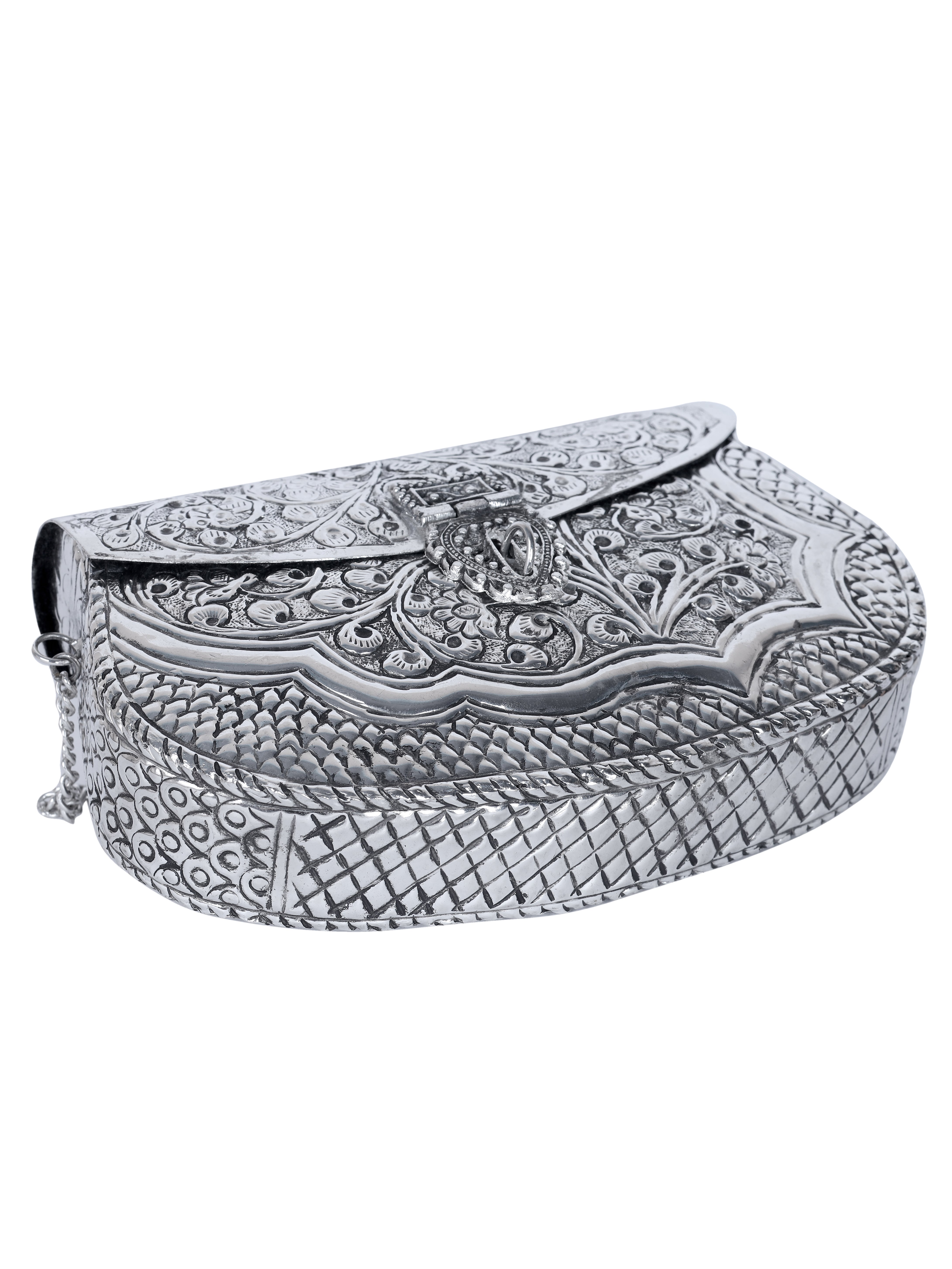 VRPS Brass Clutch | Handcrafted Ethnic Bag | SWIS-1346 | Additional Angle