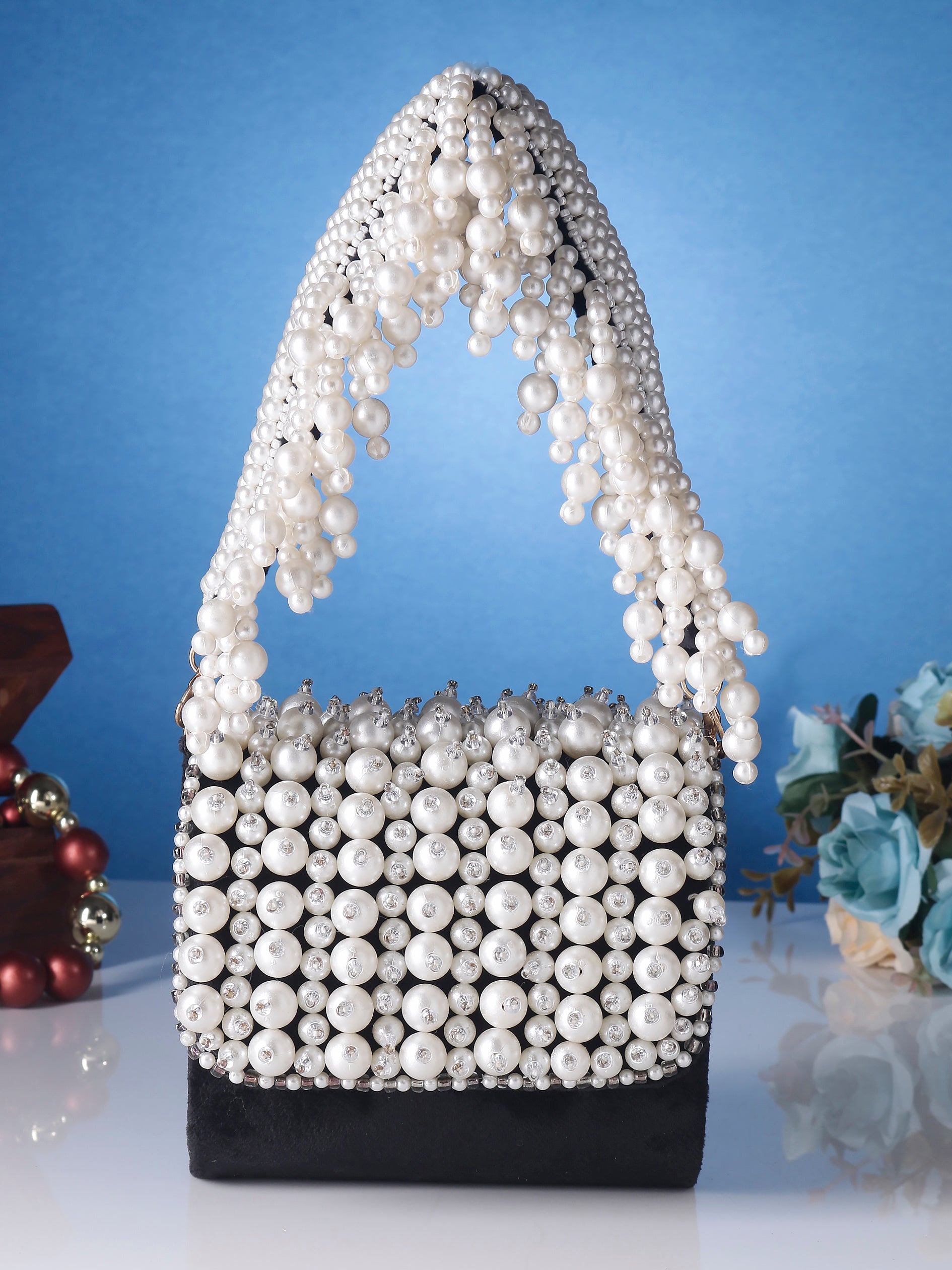Swisni pearl mini flap bag