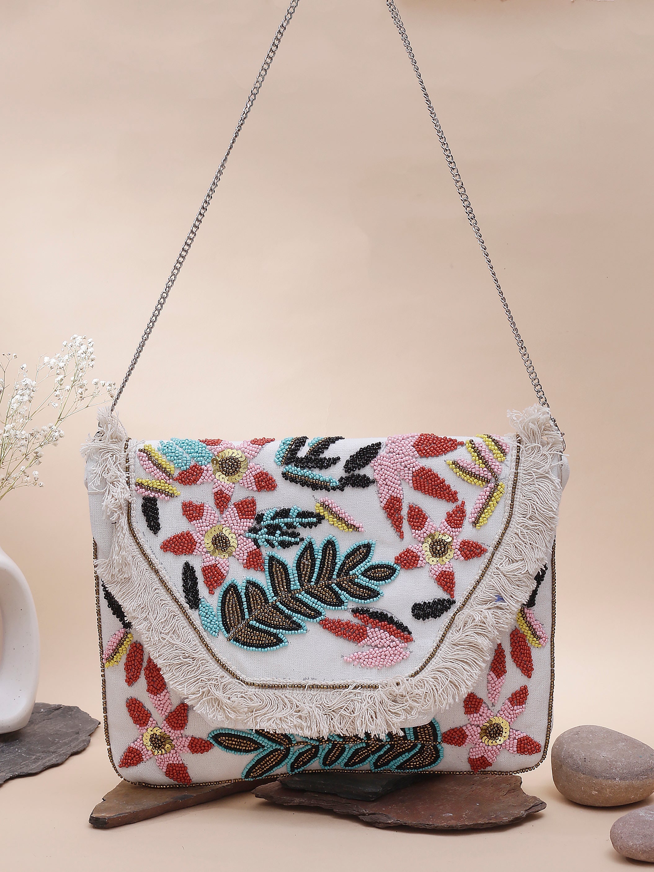 Swisni multicolor banjara boho bag
