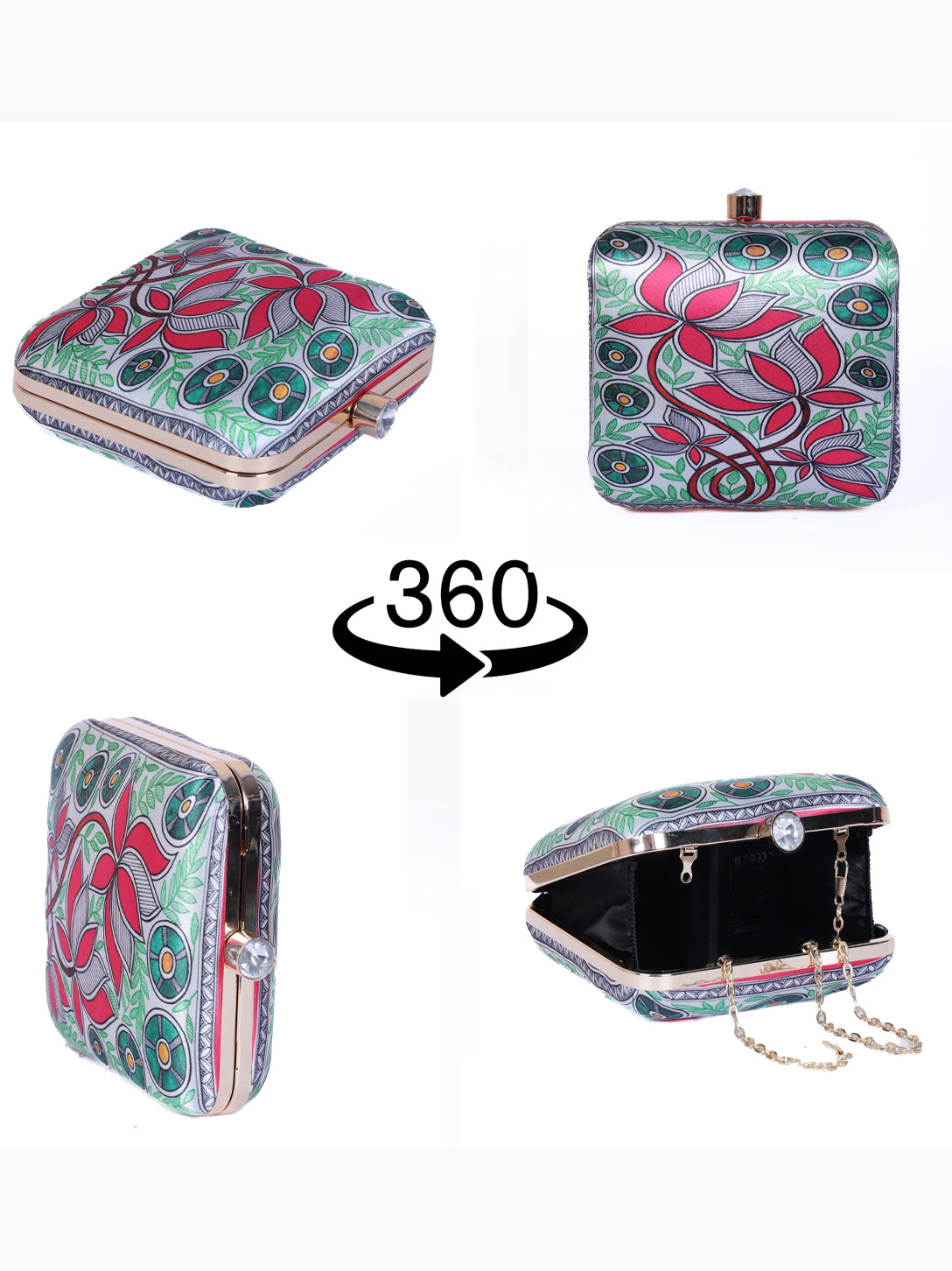 VRPS Printed Clutch | Handcrafted Ethnic Bag | SWIS-1347