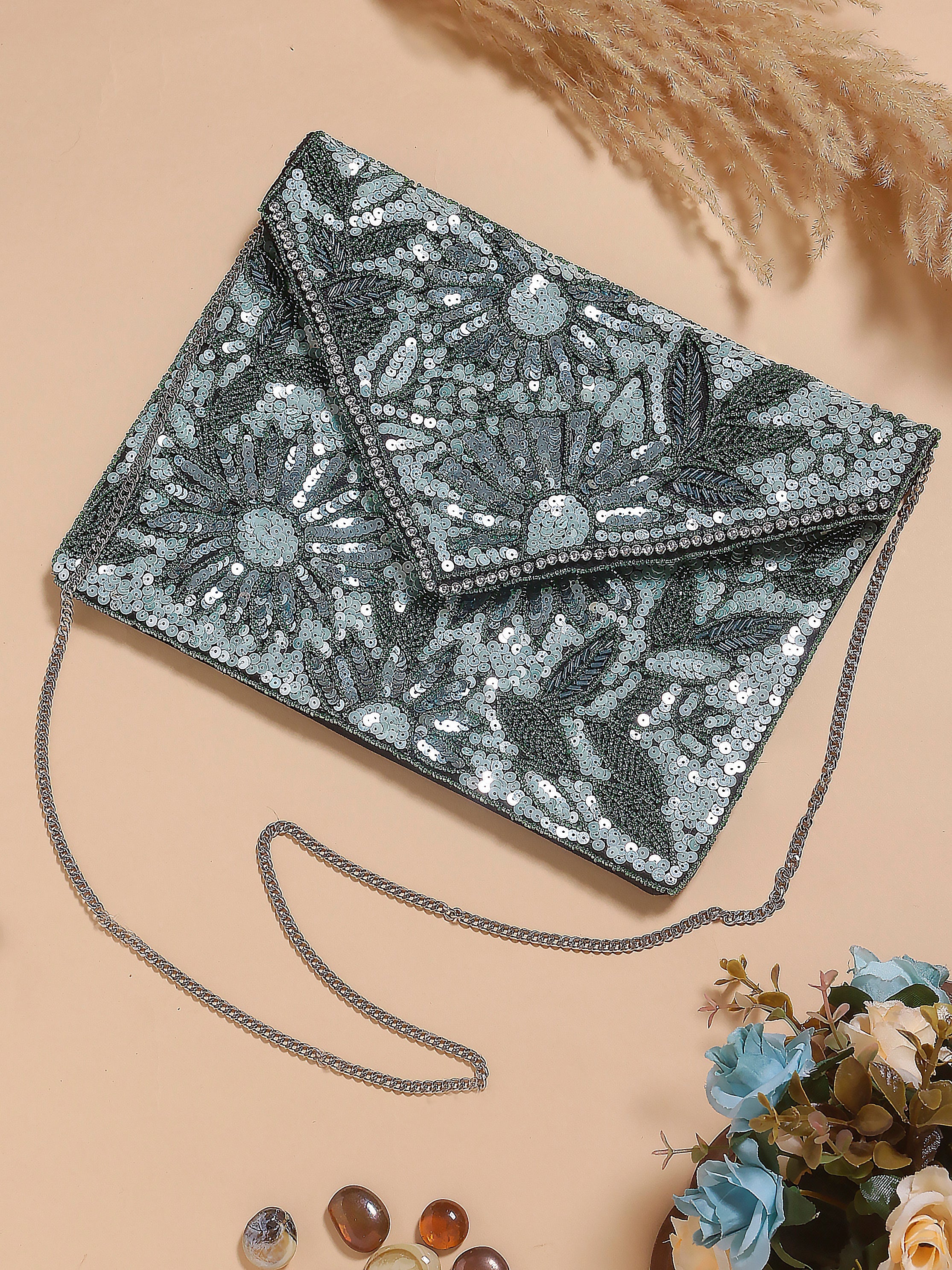 Swisni green banjara boho bag