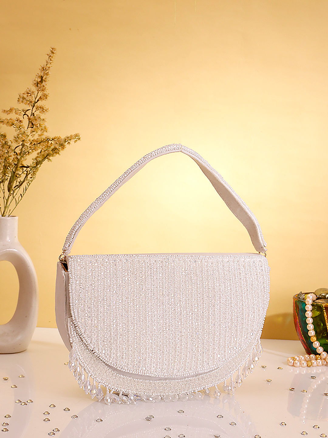 Swisni arohi white crystal new bag