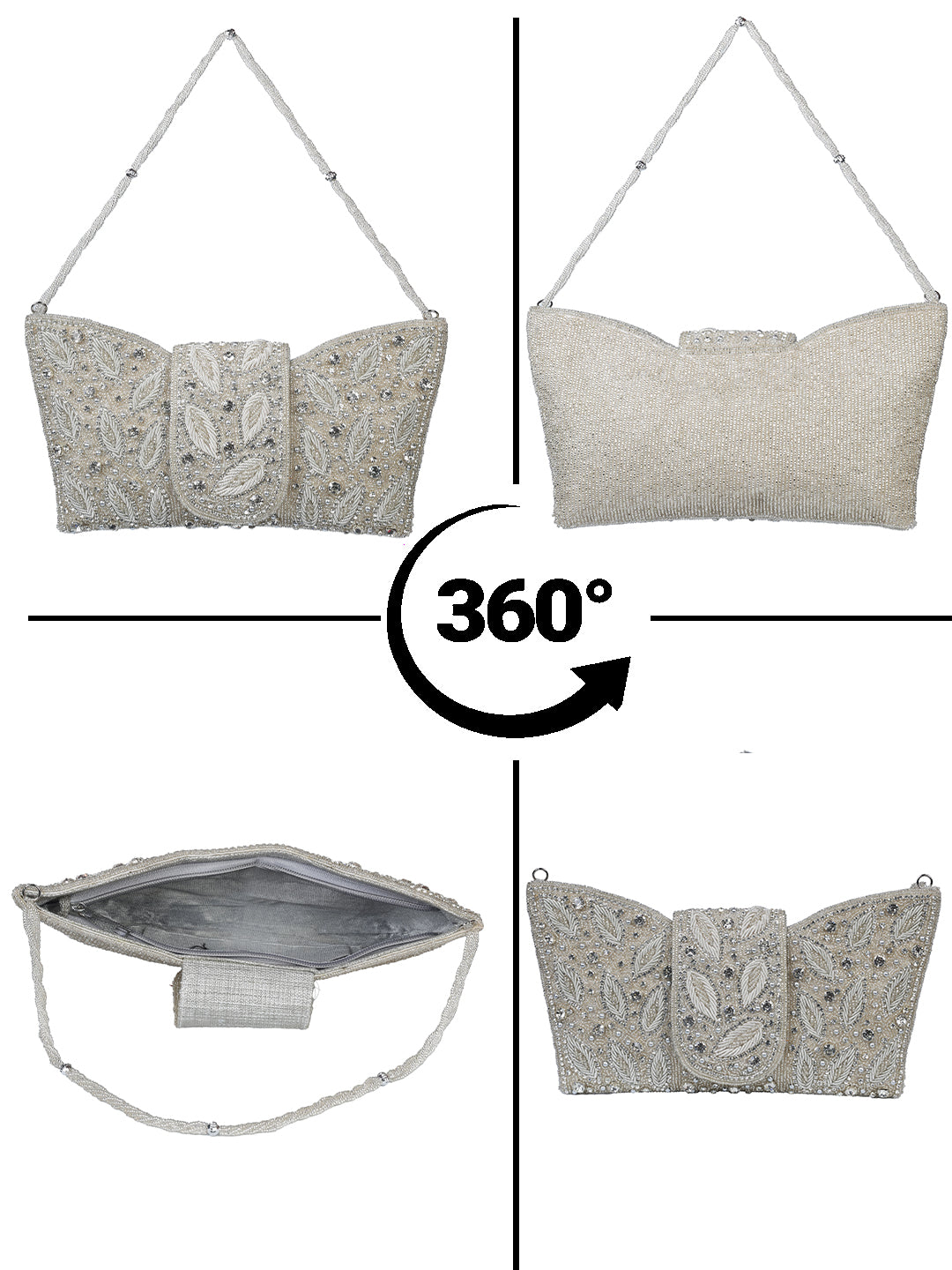 VRPS Embroidered Clutch | Handcrafted VRPS Embroidered Clutch | SWIS-2731