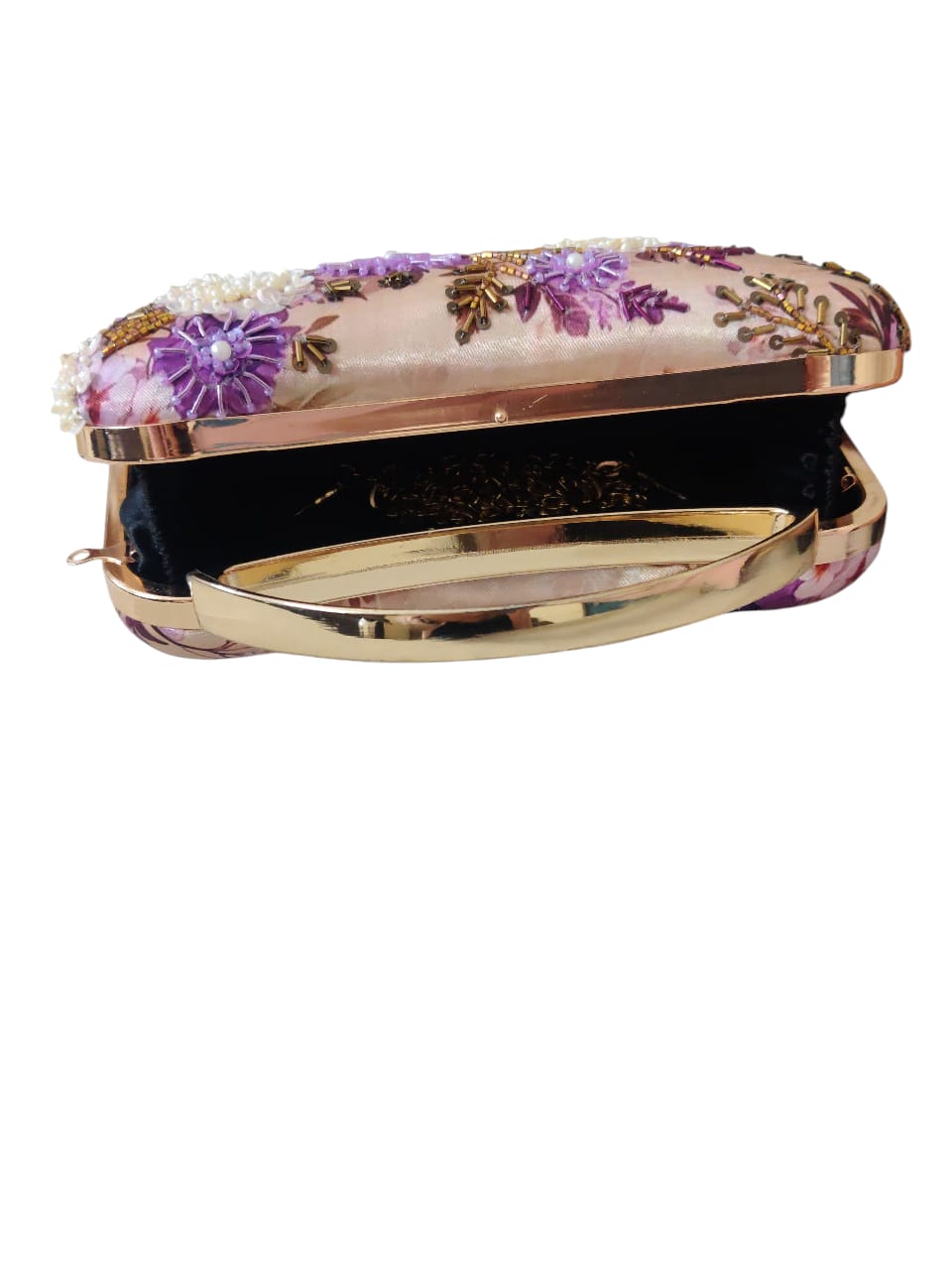 VRPS Printed Embroidered Clutch | Handcrafted Ethnic Bag | SWIS-3455 | Additional Angle