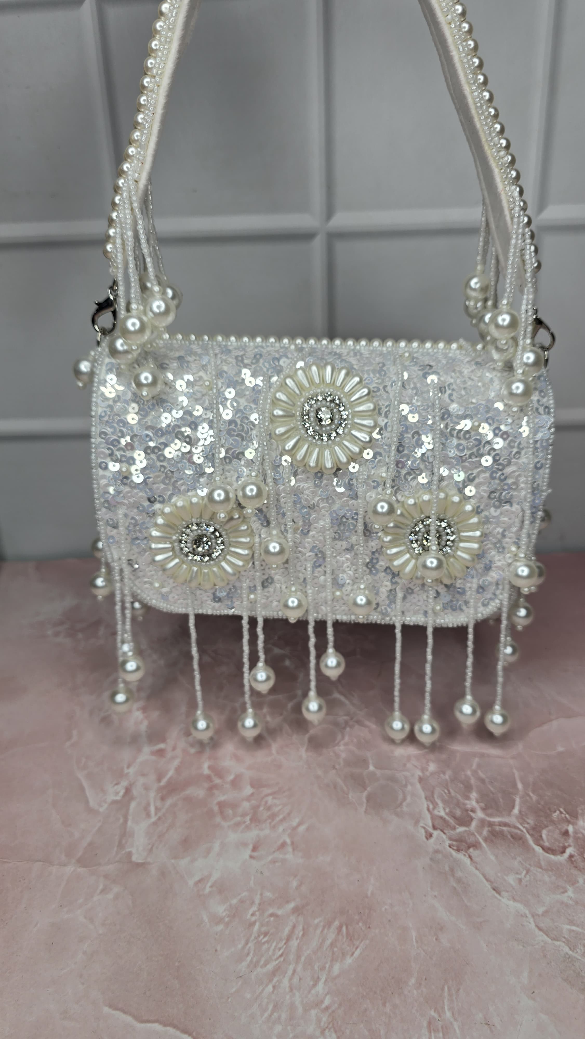 Pearl Flap Bag