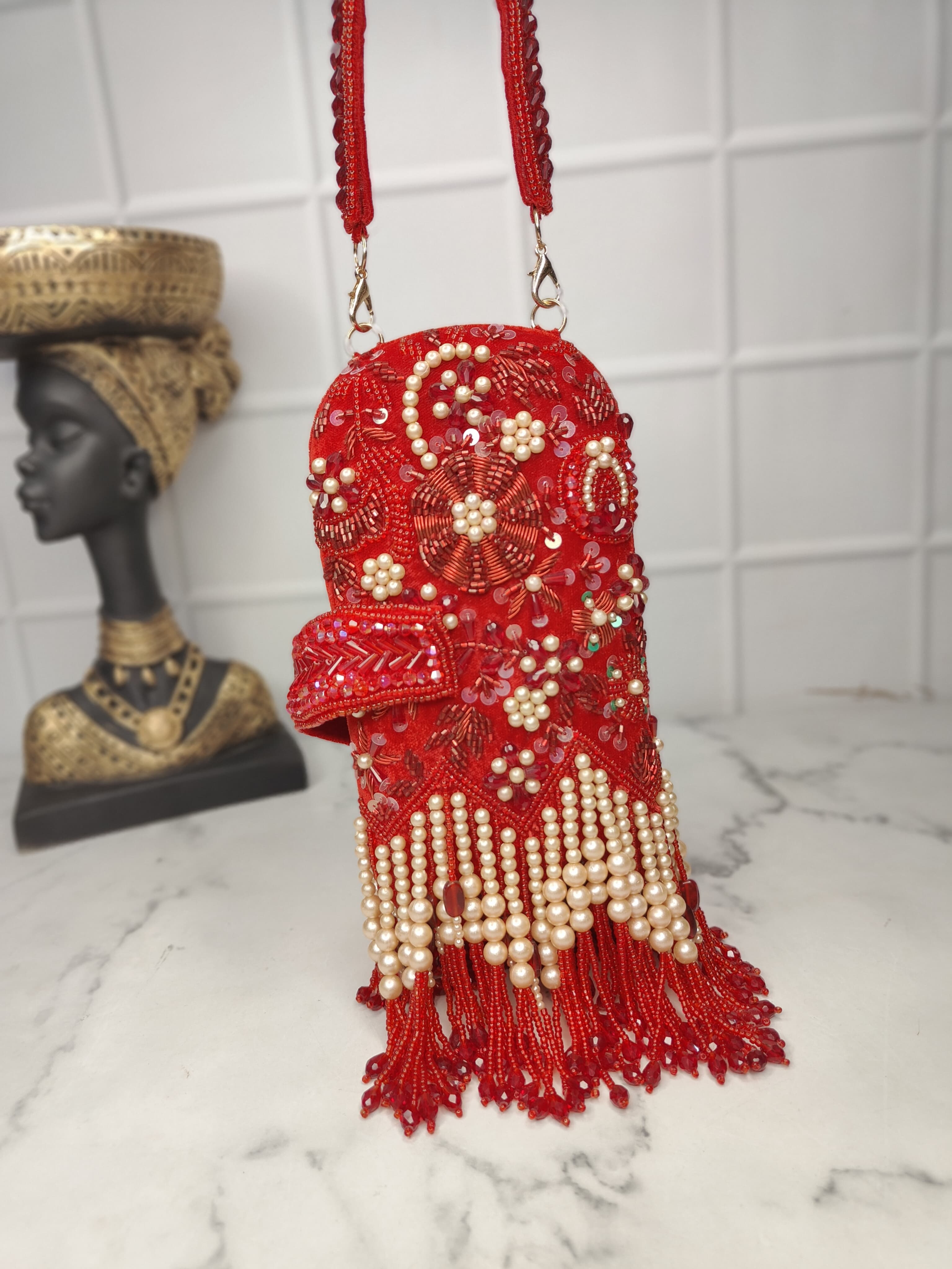 Embroidered Clutch Bag