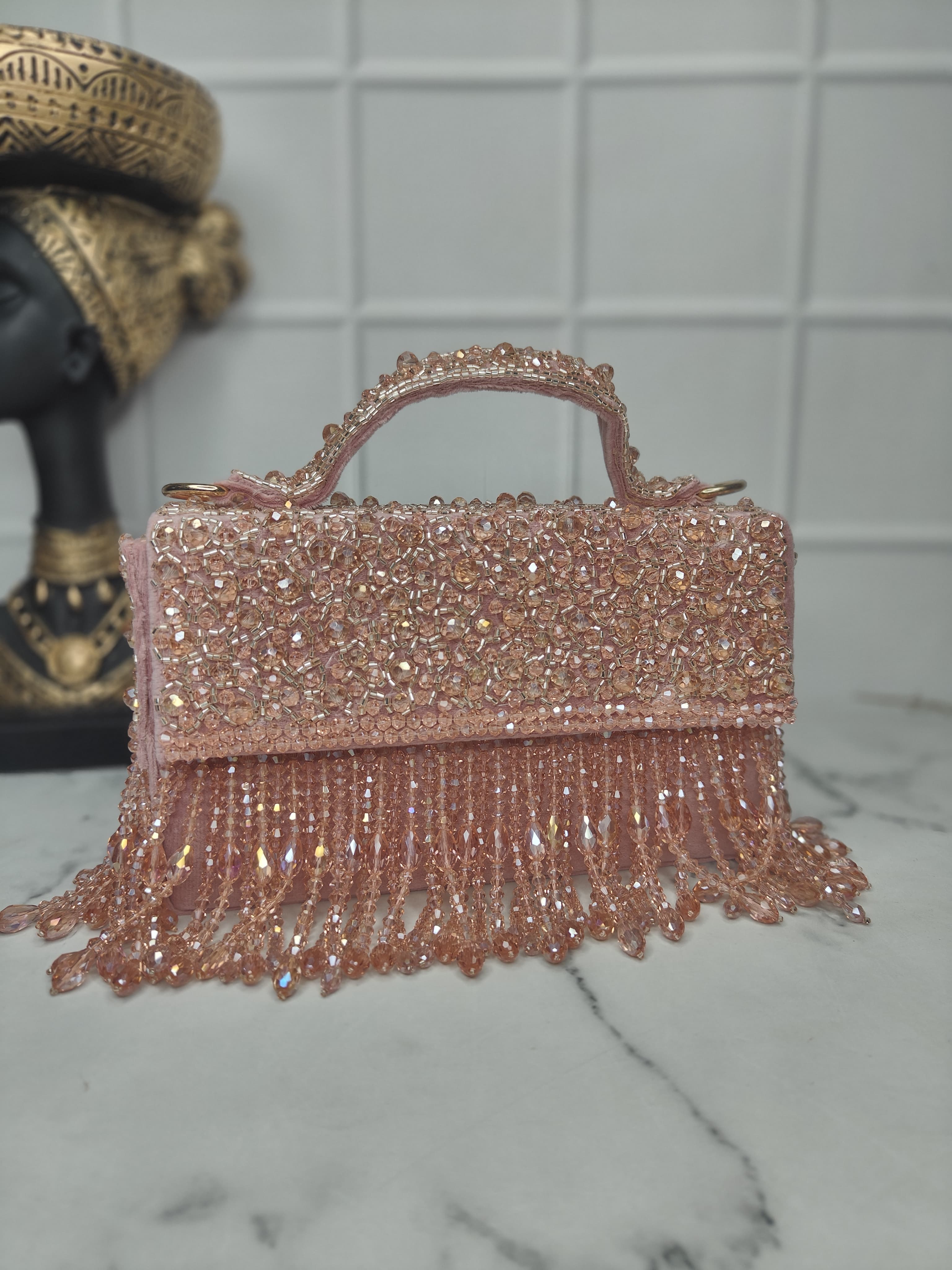 Embroidered MDF Flap Bag