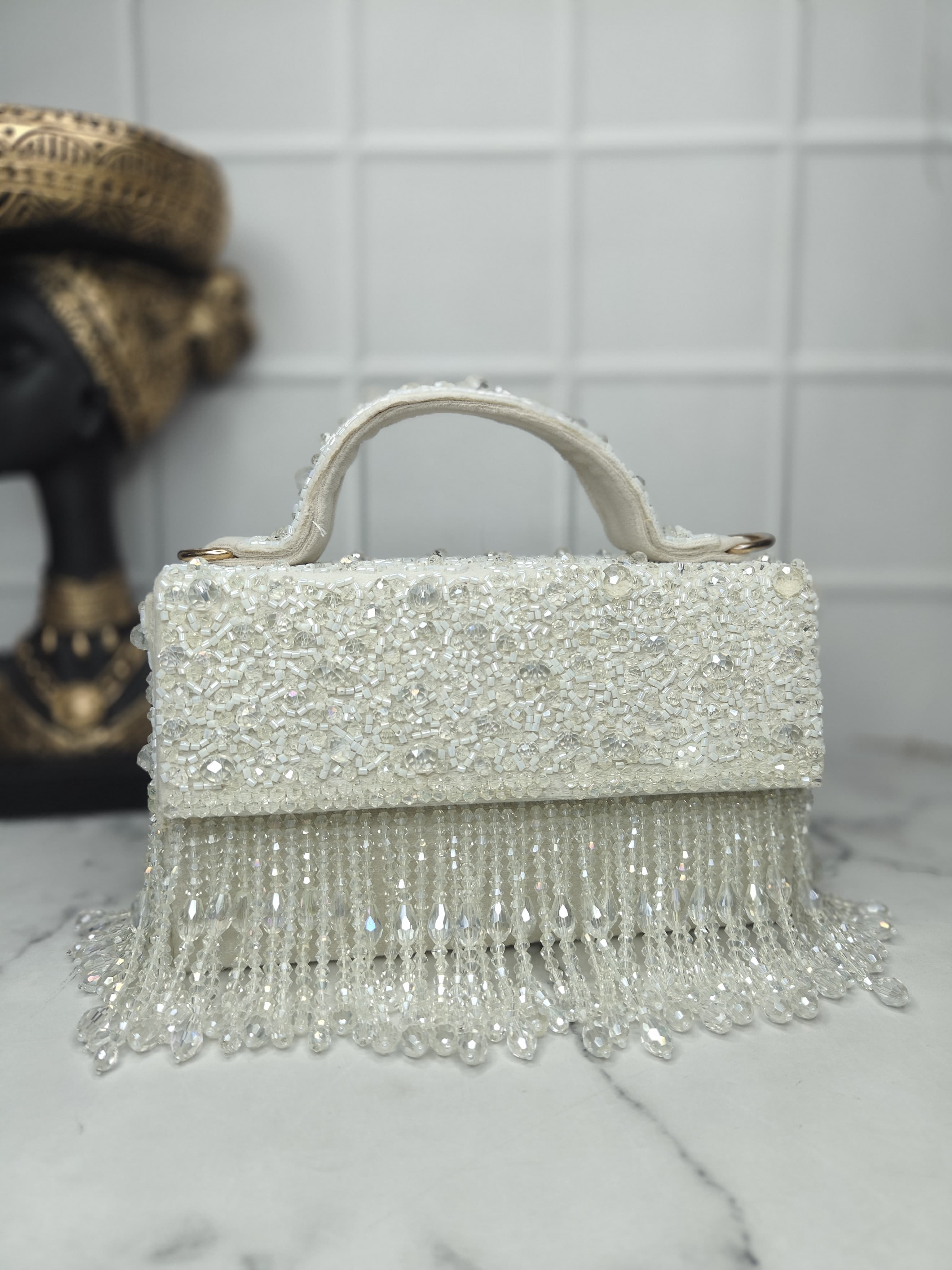 Embroidered MDF Flap Bag