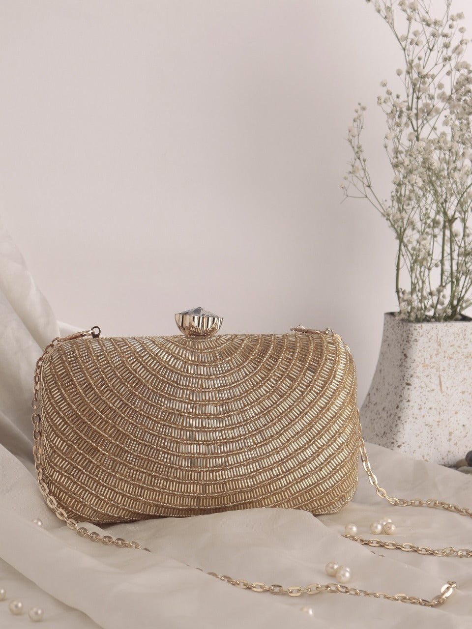 Embroidered Clutch