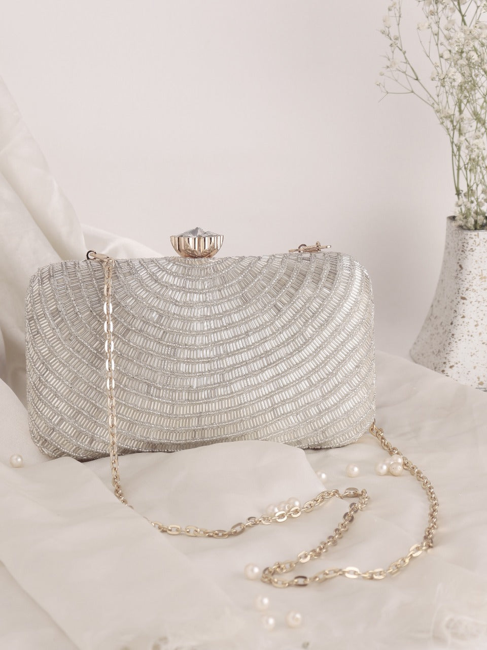 Embroidered Clutch