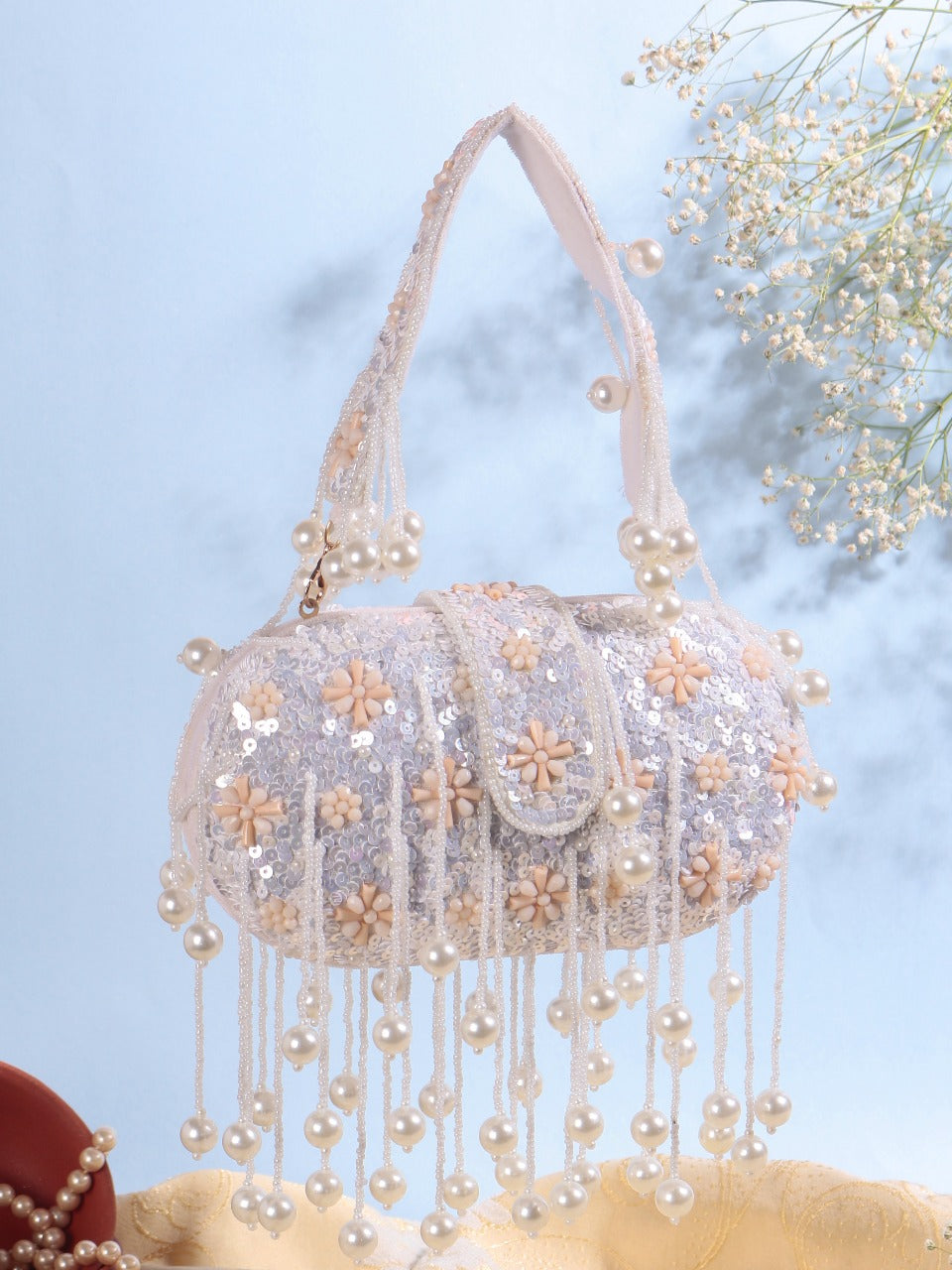 Embroidered Clutch Bag