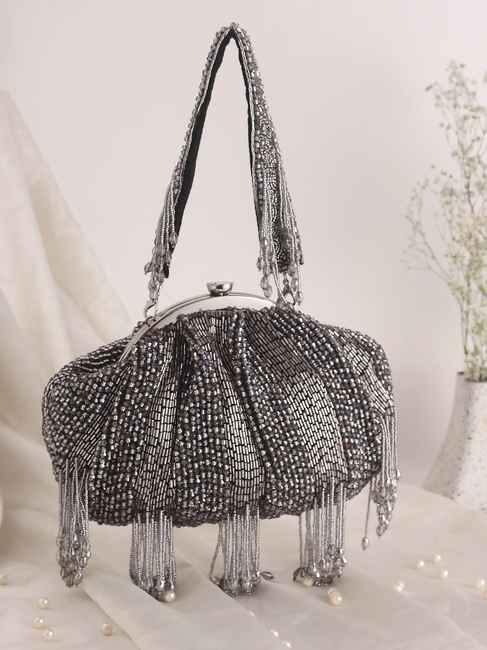 Gray Batua Bag