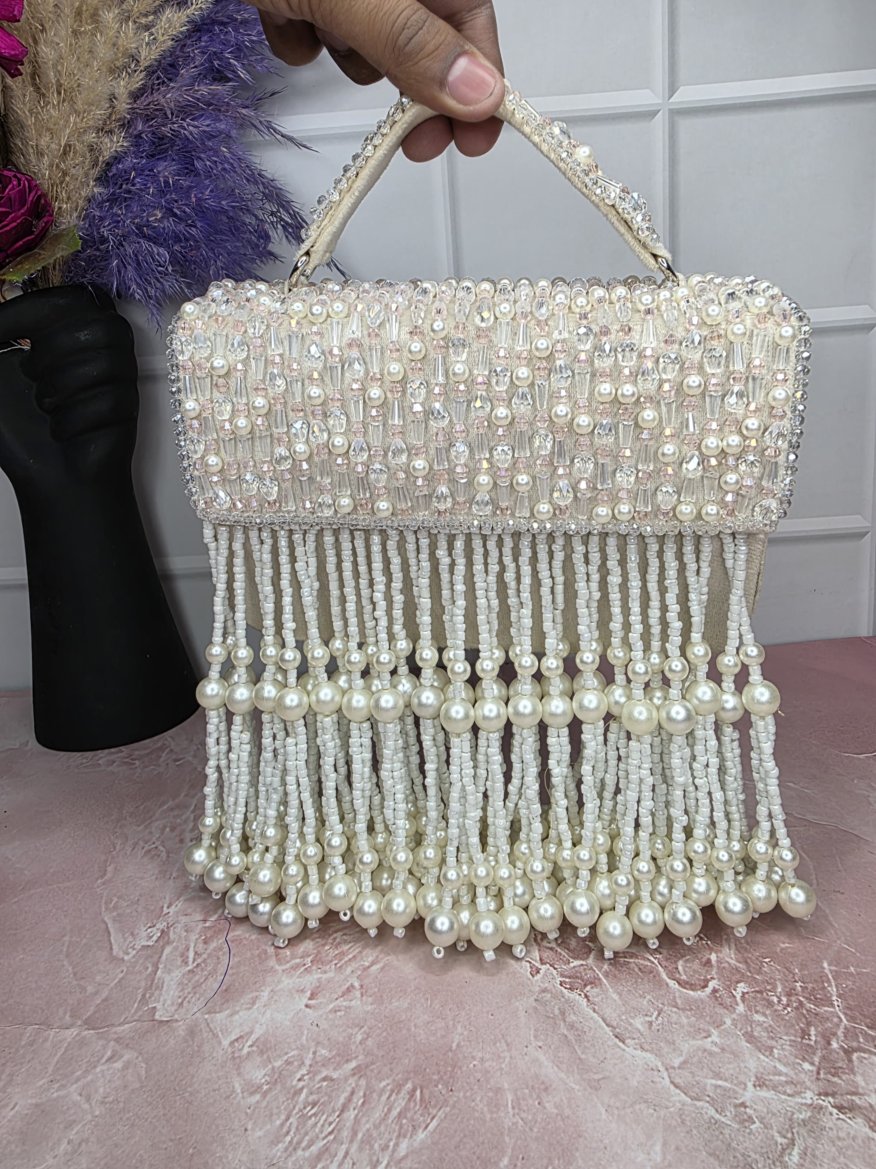 Embroidered Flap Bag