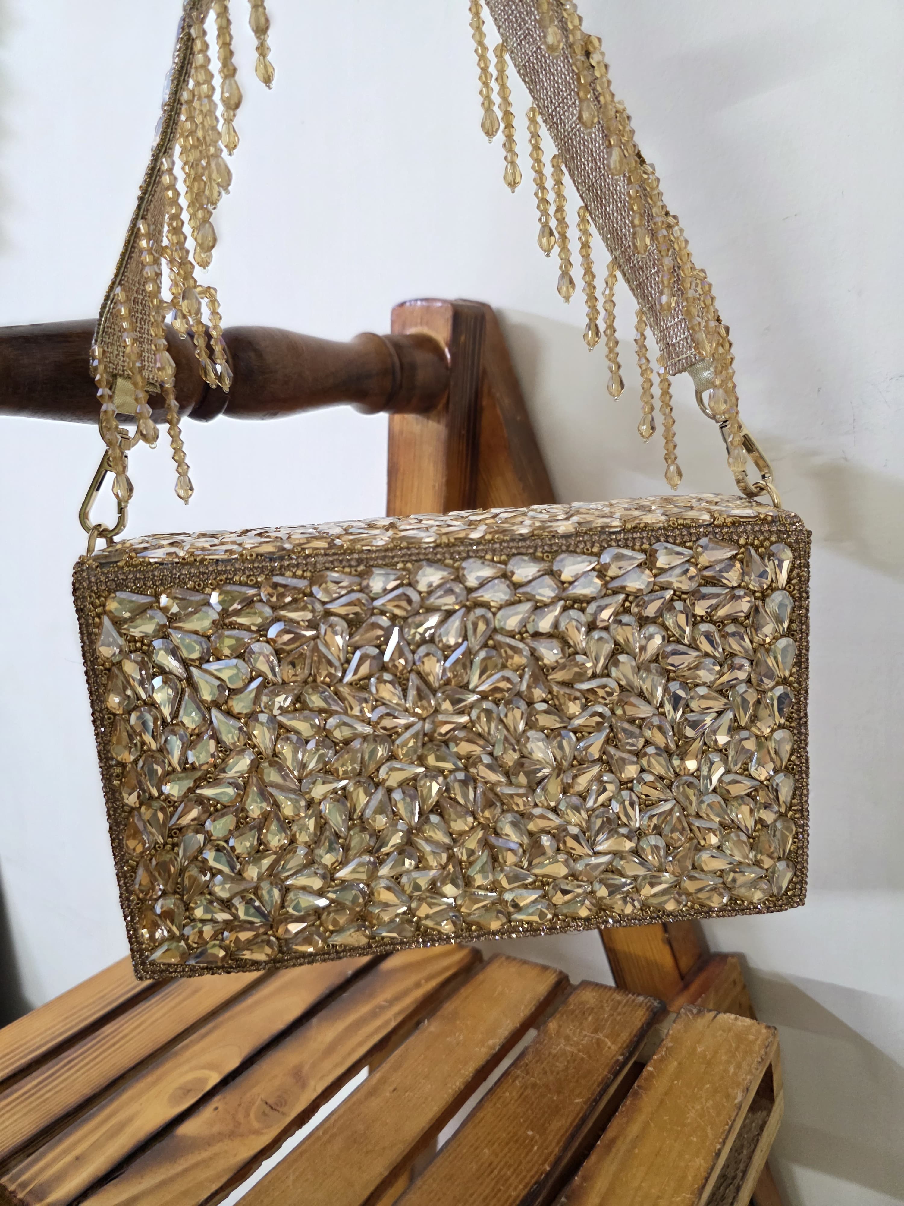 Crystal Flap Bag