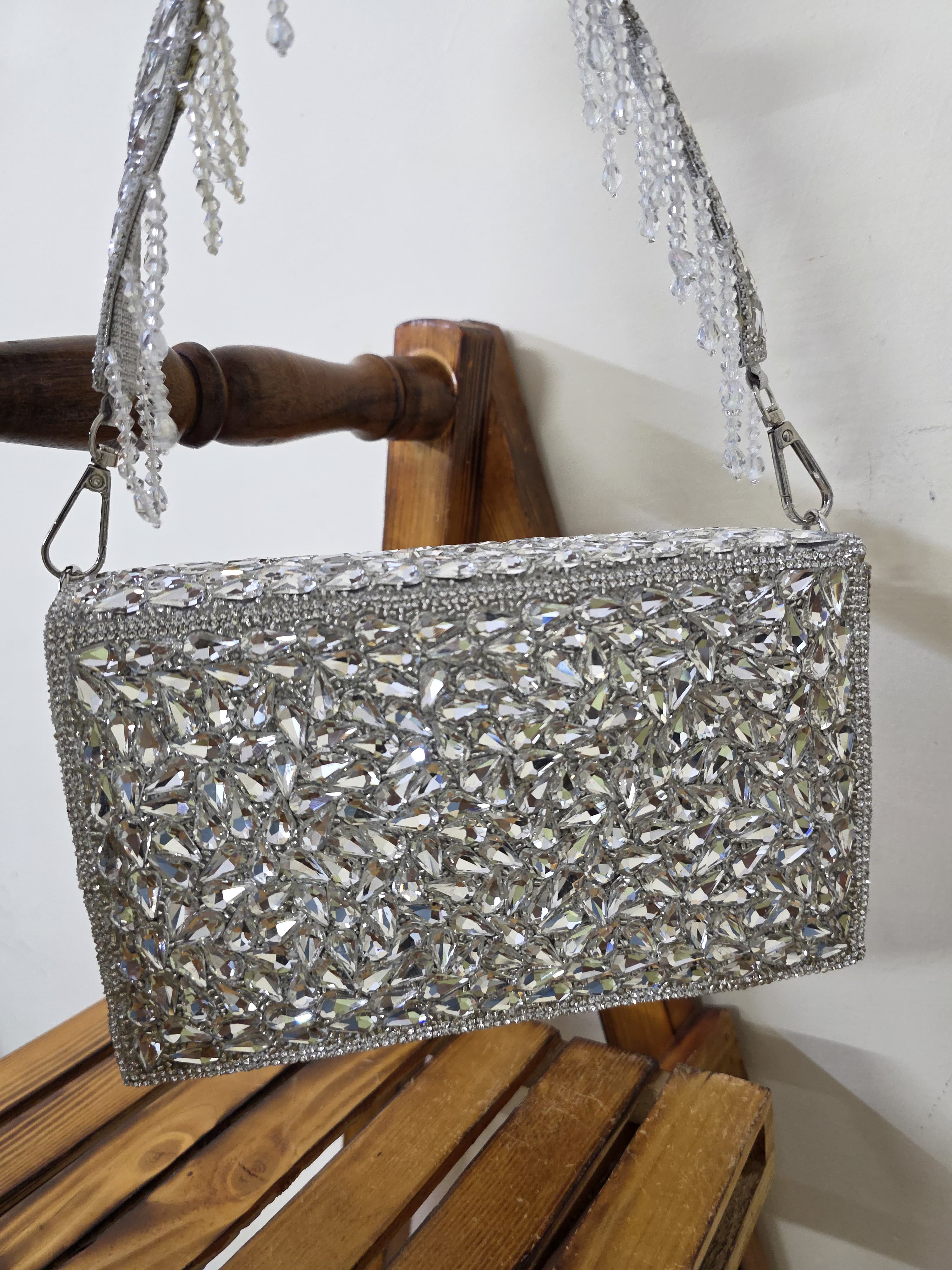 Crystal Flap Bag