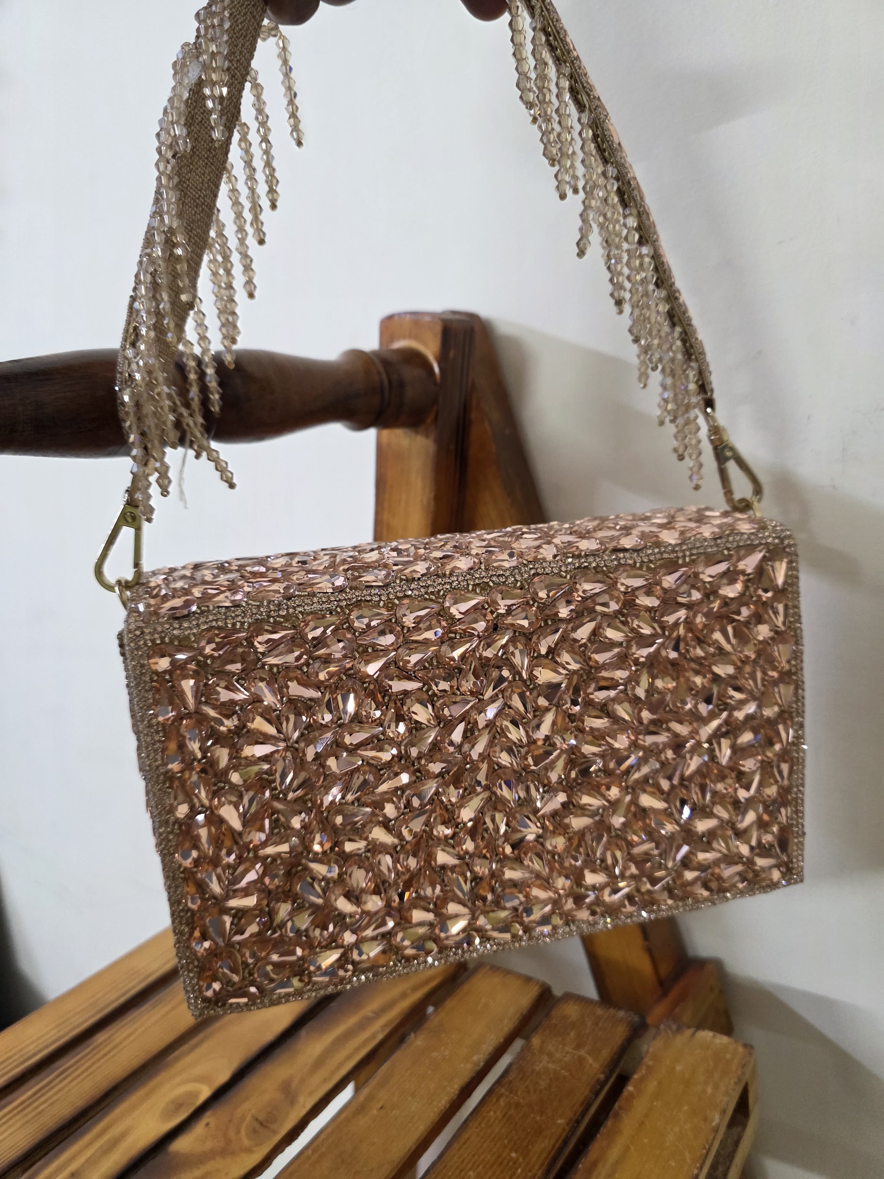 Crystal Flap Bag