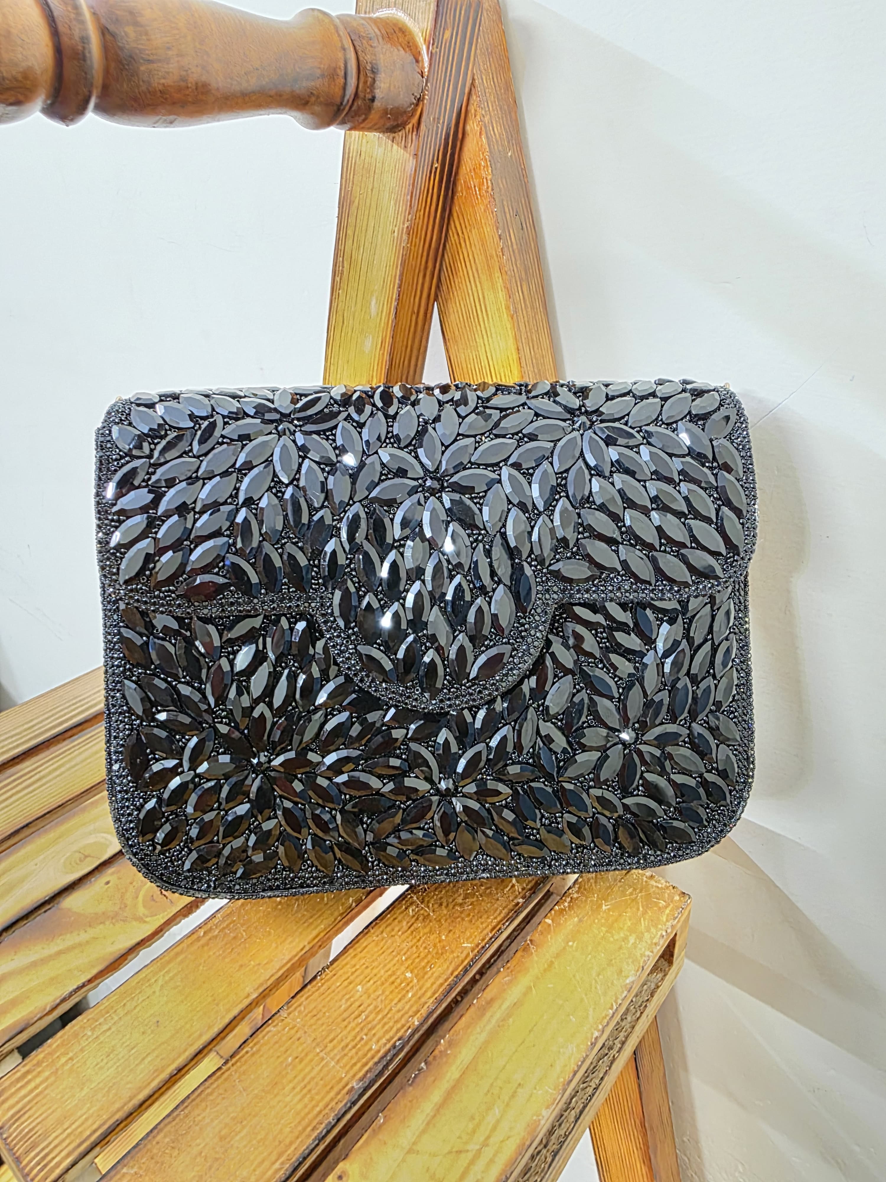 Crystal Flap Bag