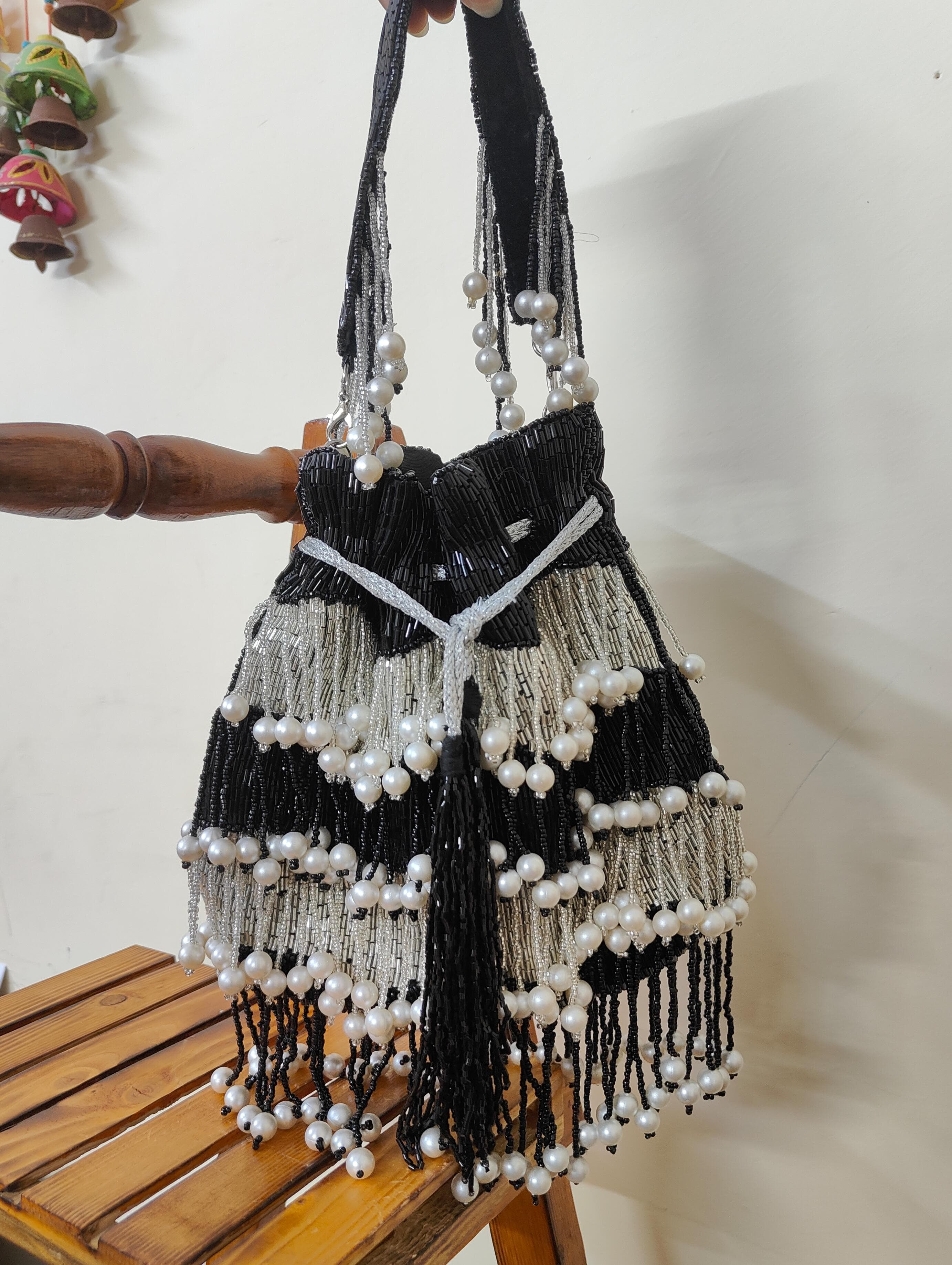 Dual Shade Pearl Potli